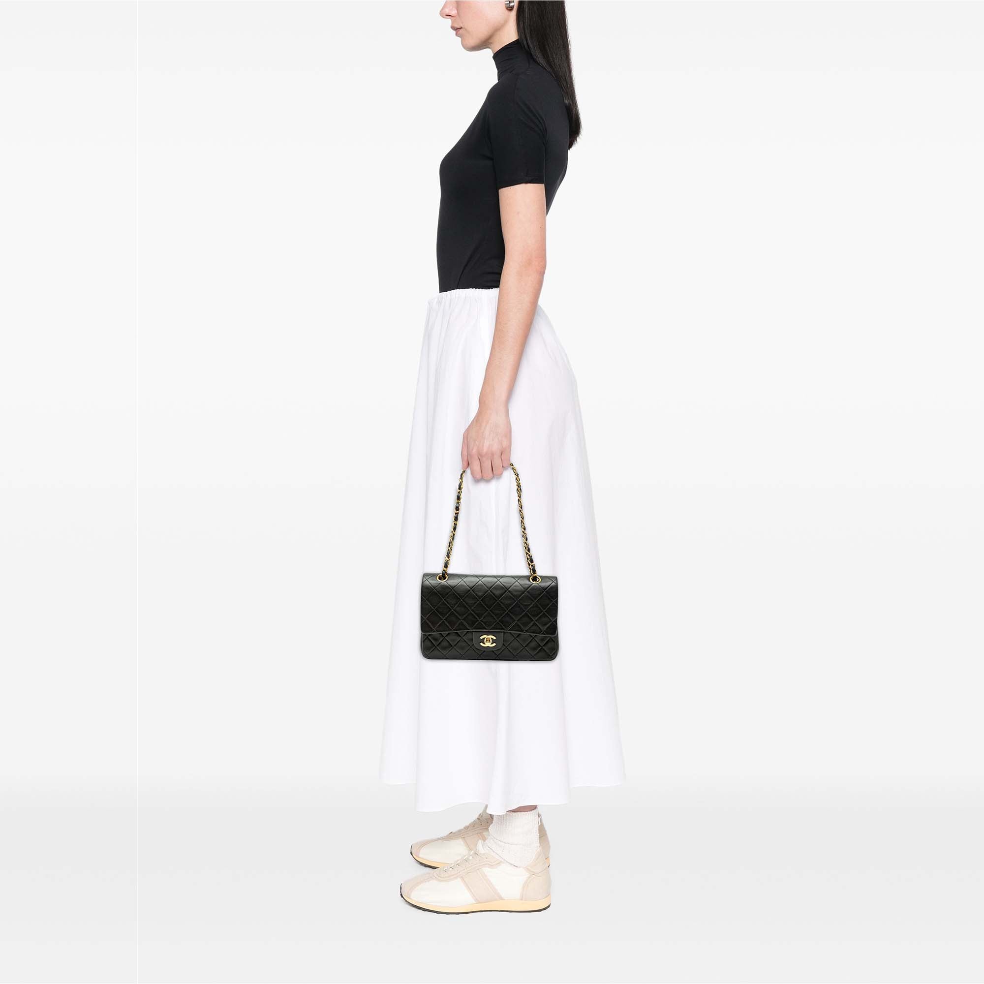Chanel Medium Classic Lambskin Double Flap - image 7