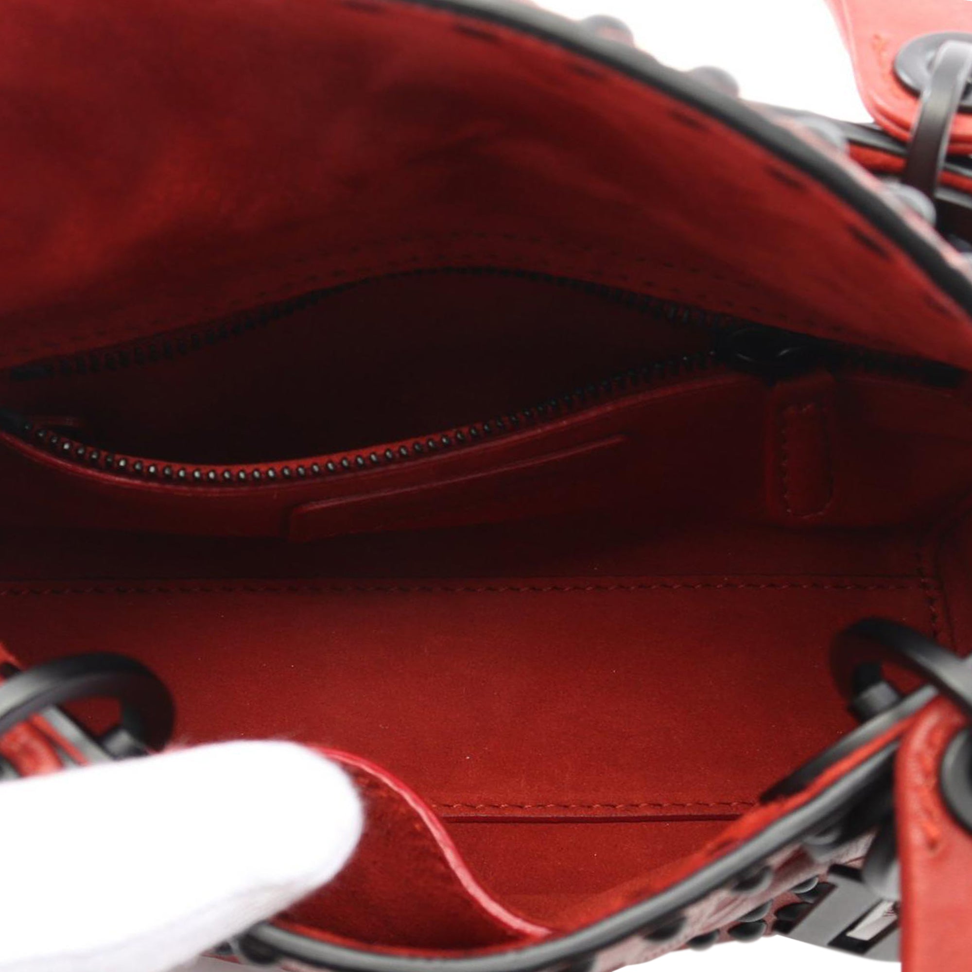 Dior Mini Embossed Calfskin Cannage Studded Flower Lady Dior - image 3