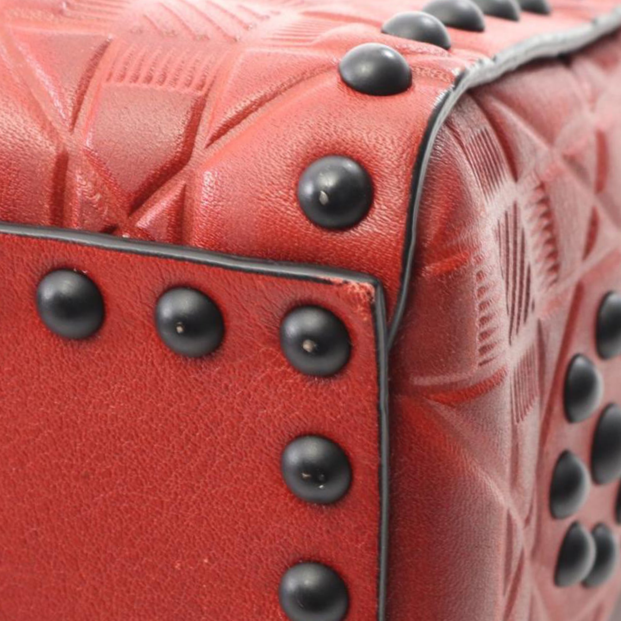 Dior Mini Embossed Calfskin Cannage Studded Flower Lady Dior - image 8