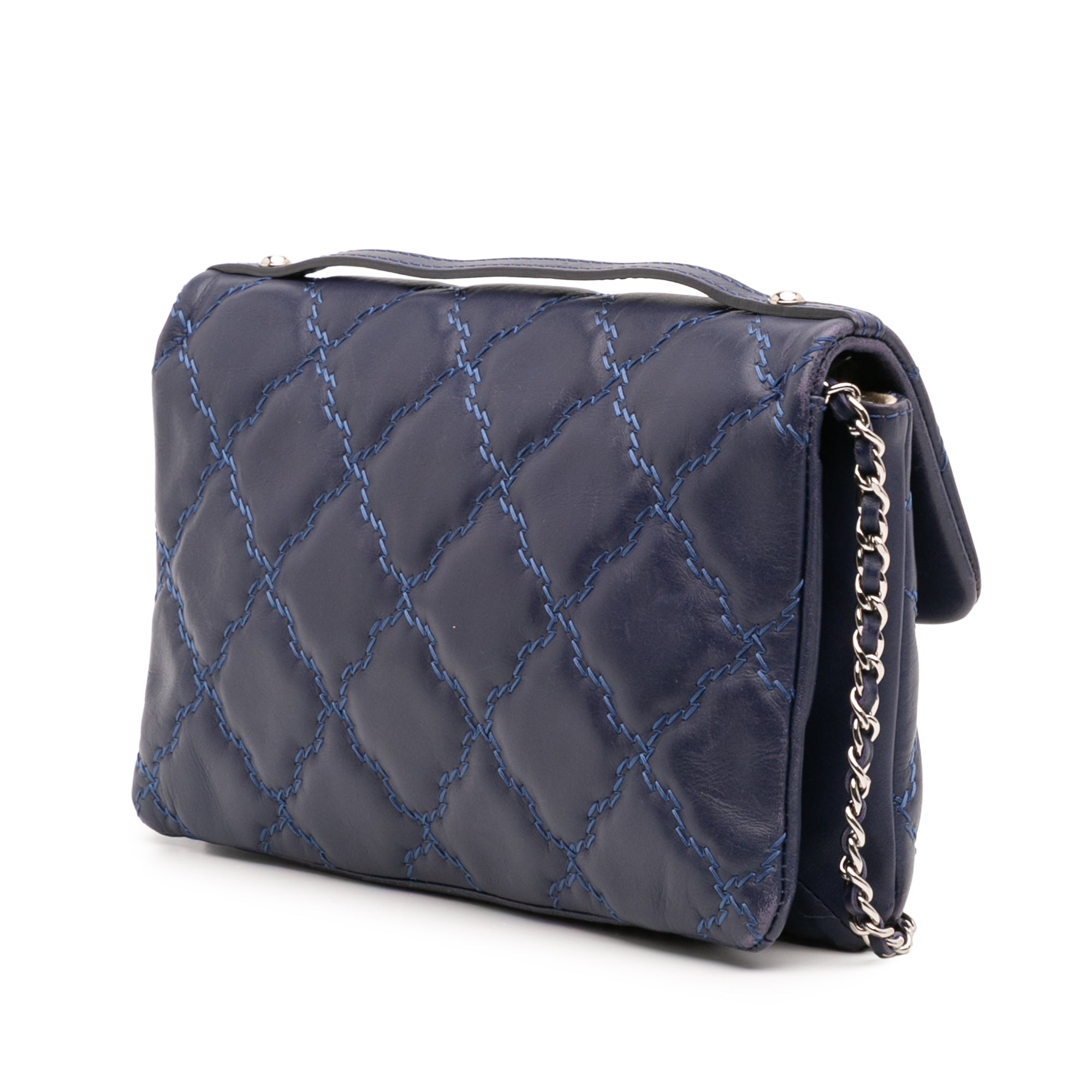 Chanel Mini Lambskin Double Stitch Hamptons Flap - image 2
