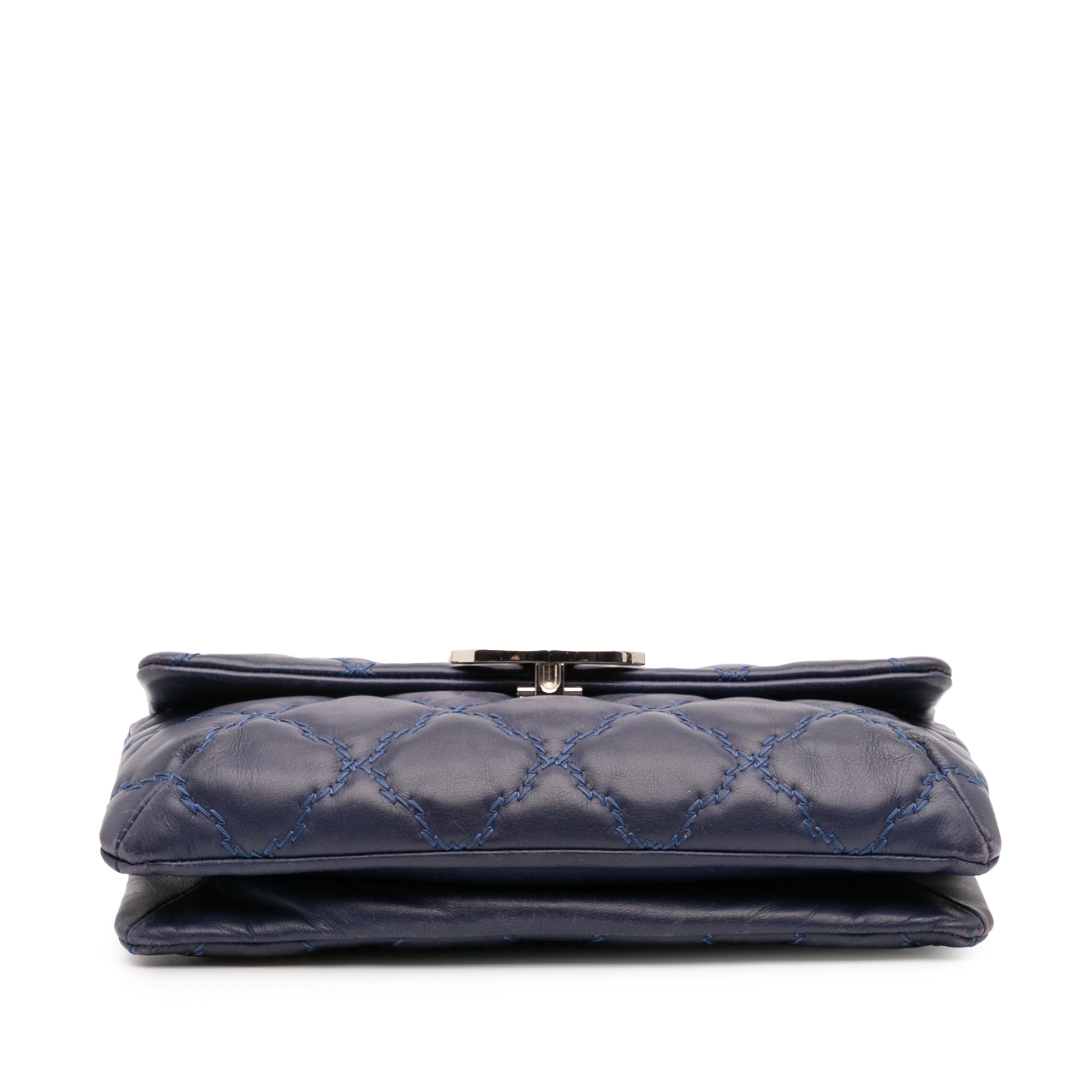 Chanel Mini Lambskin Double Stitch Hamptons Flap - image 3