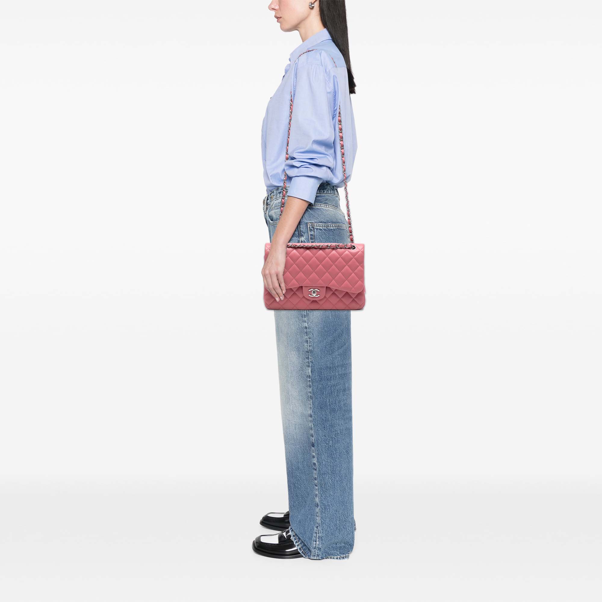 Chanel Jumbo Classic Lambskin Double Flap - image 7