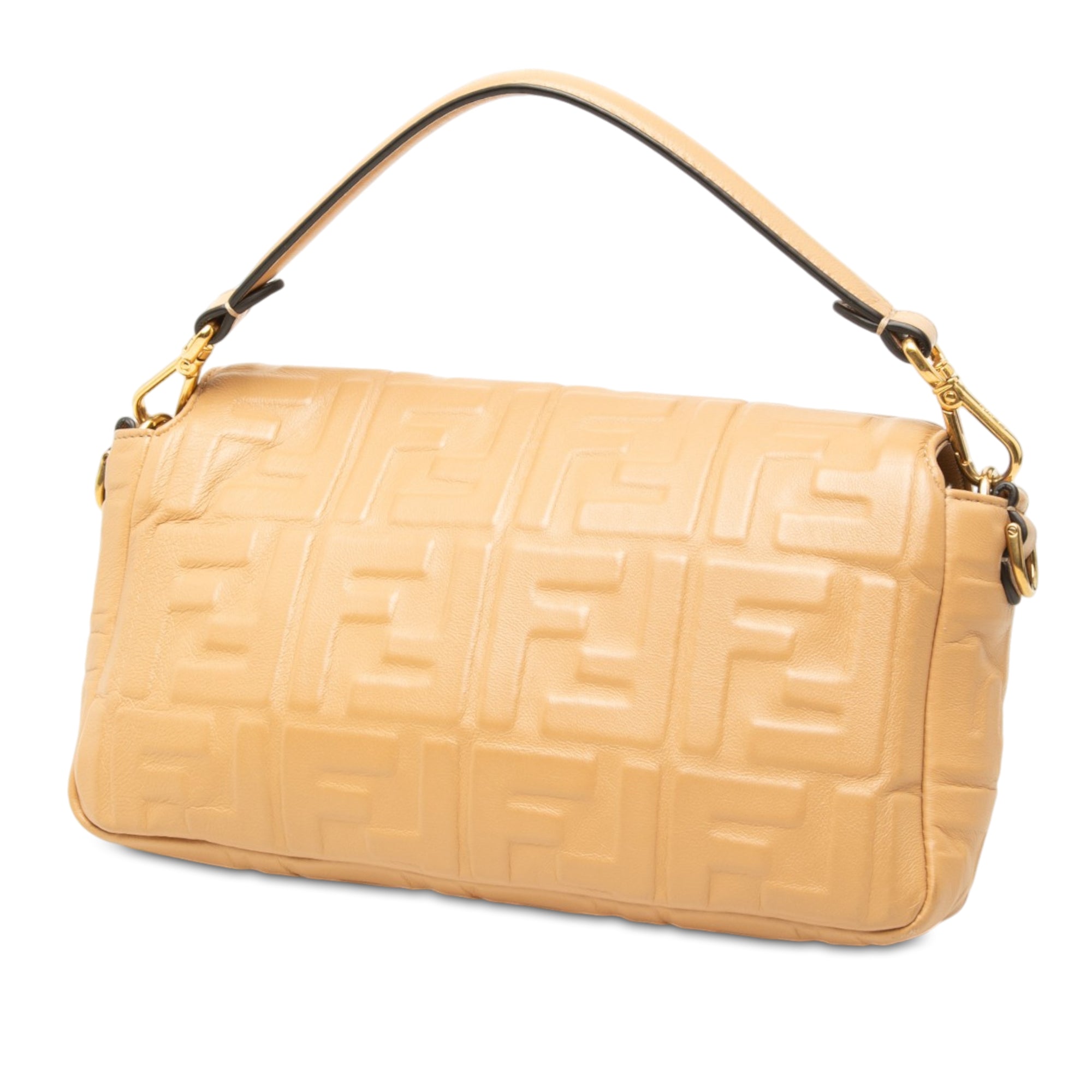 Fendi Zucca Embossed Leather Baguette Satchel - image 2