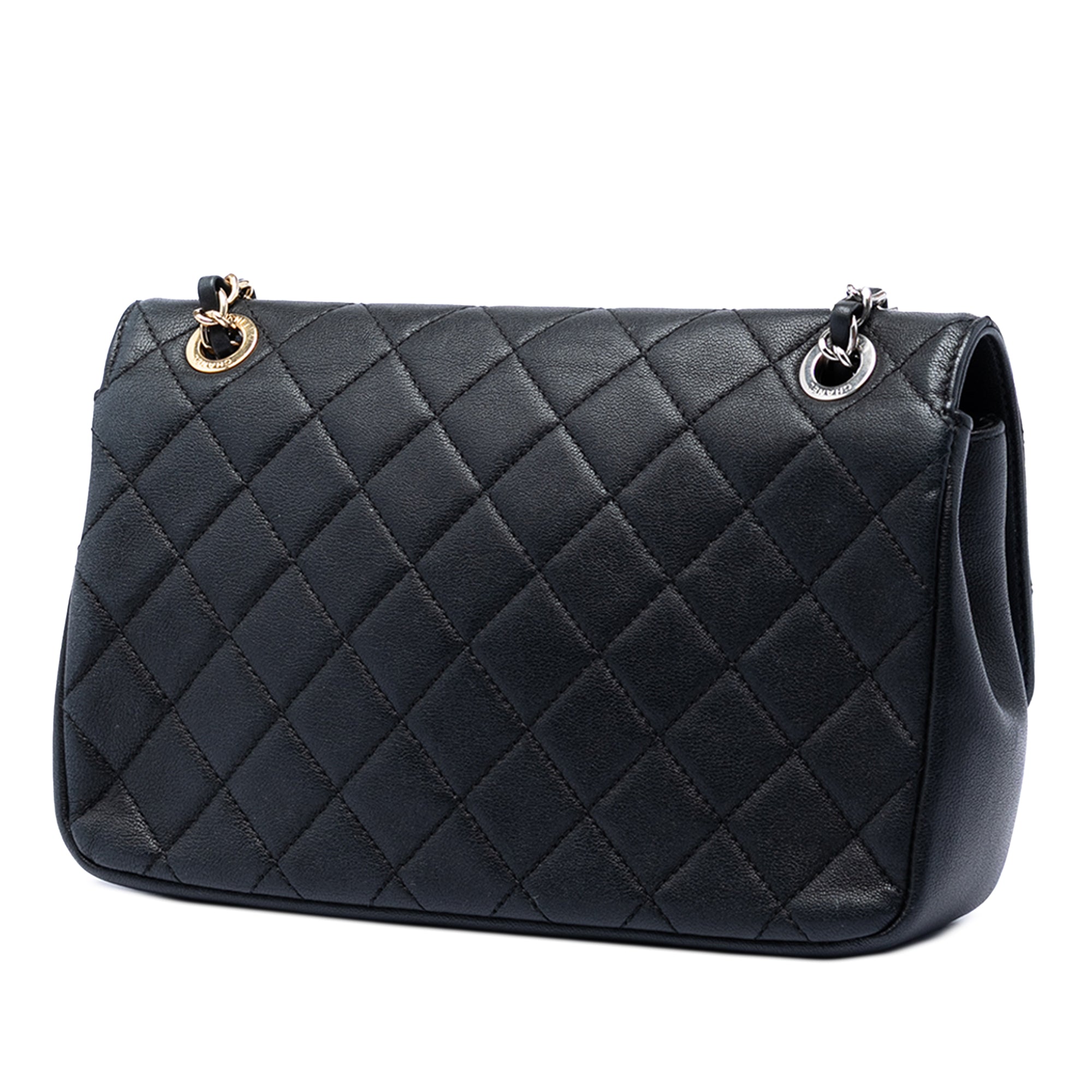 Chanel Quilted Lambskin Turn and Lock Flap - image 2