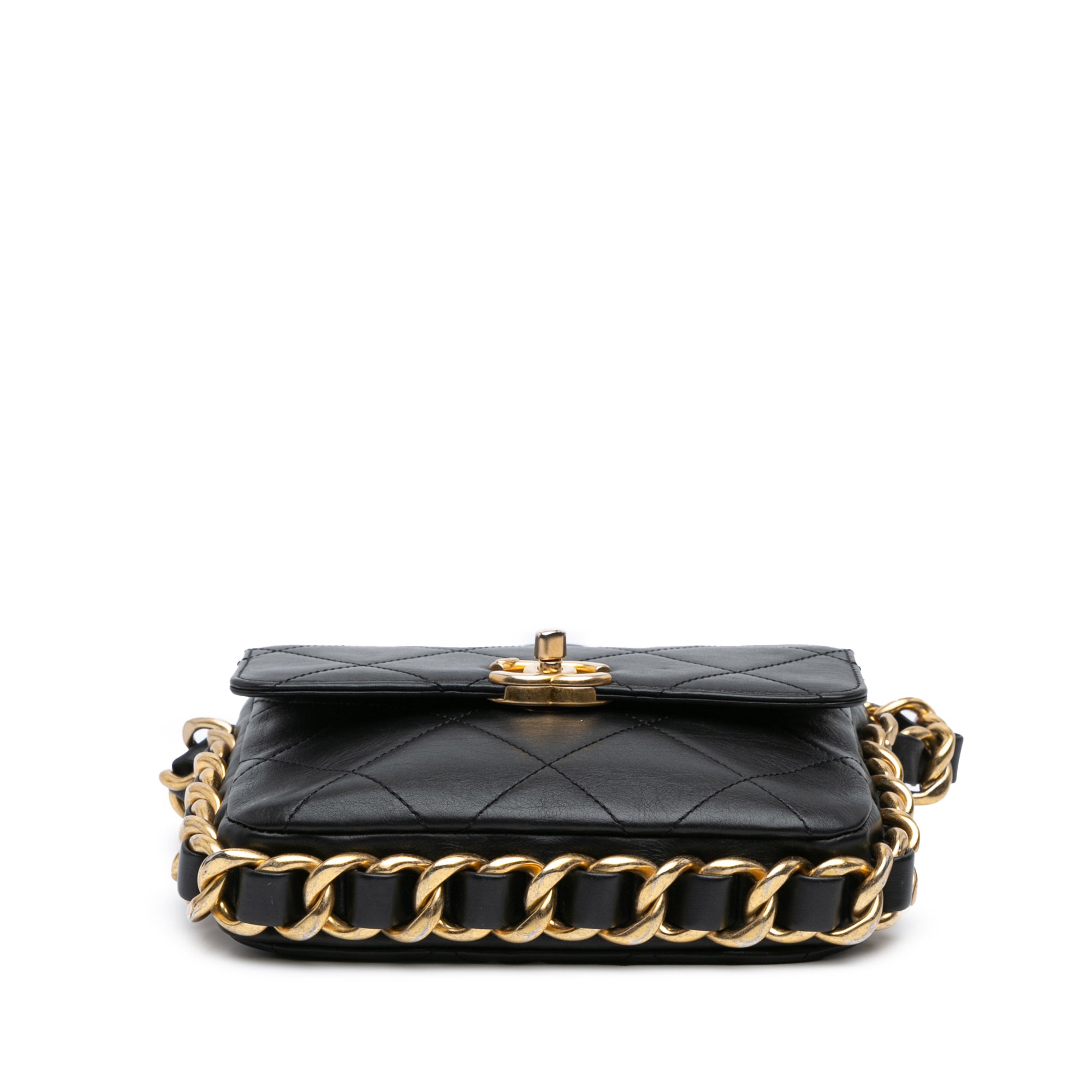 Chanel Small Quilted Calfskin Framing Chain Flap - image 3