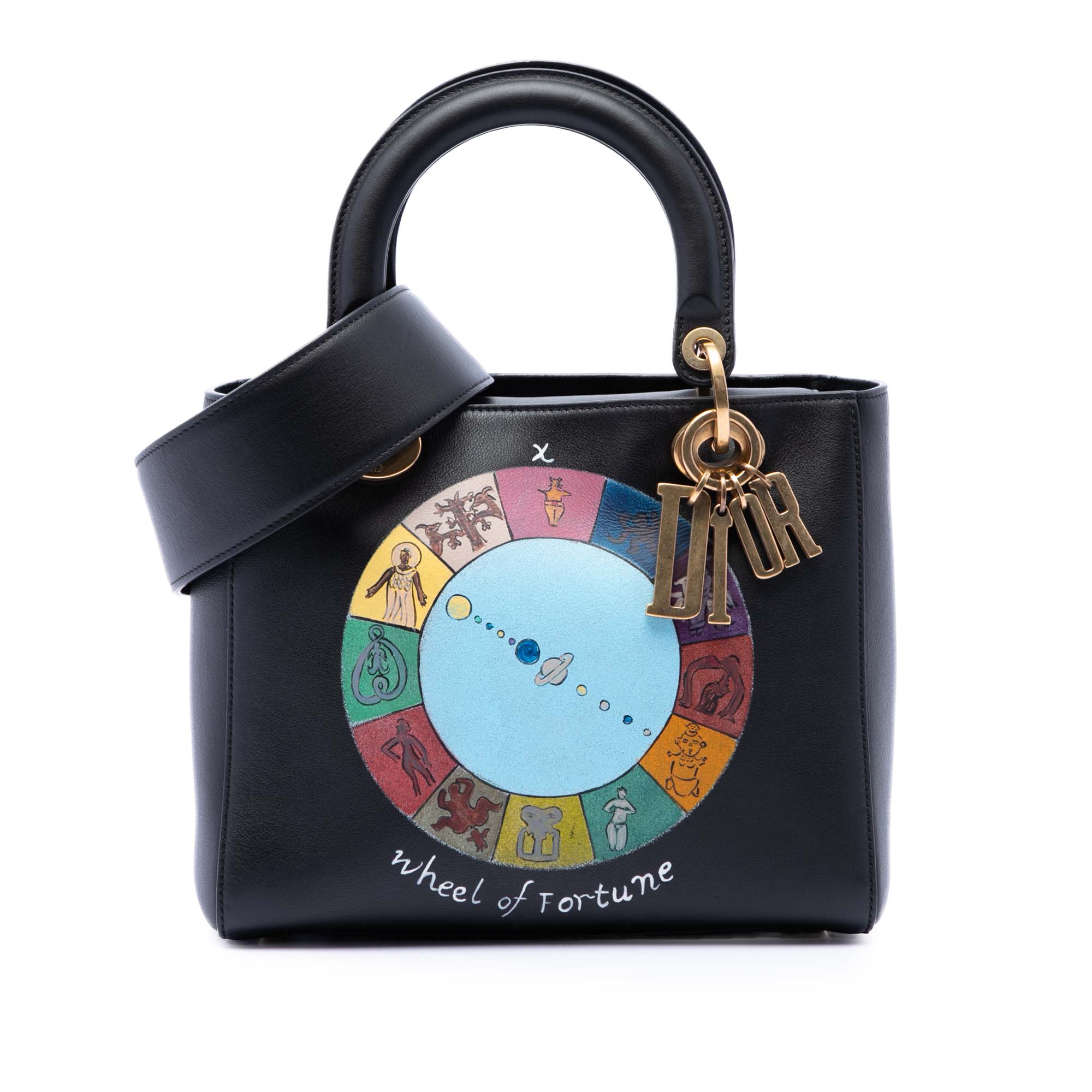 Dior Medium Calfskin Wheel of Fortune Tarot Lady Dior - image 1
