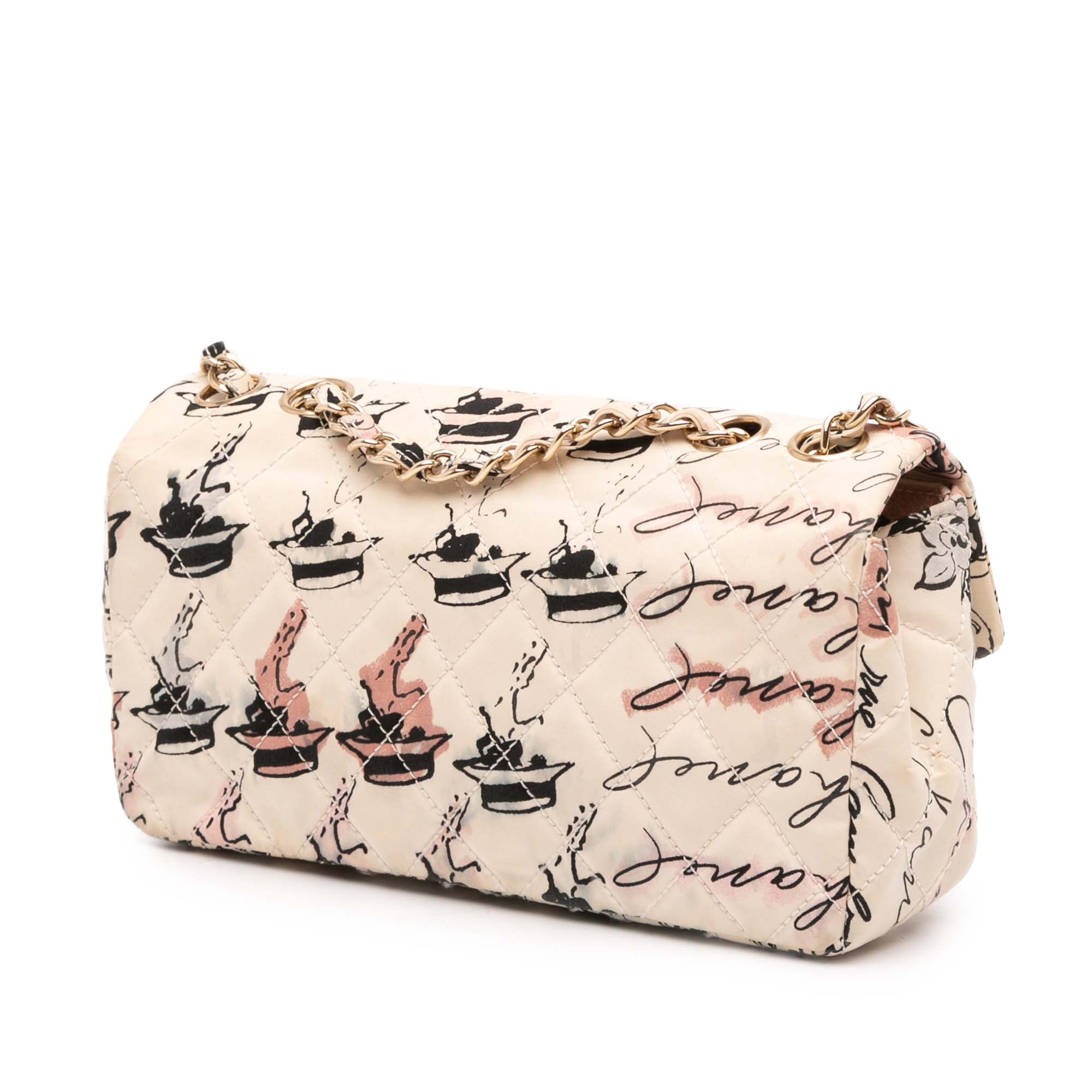 Chanel Small Quilted Nylon Printed Rue Cambon Flap - image 2