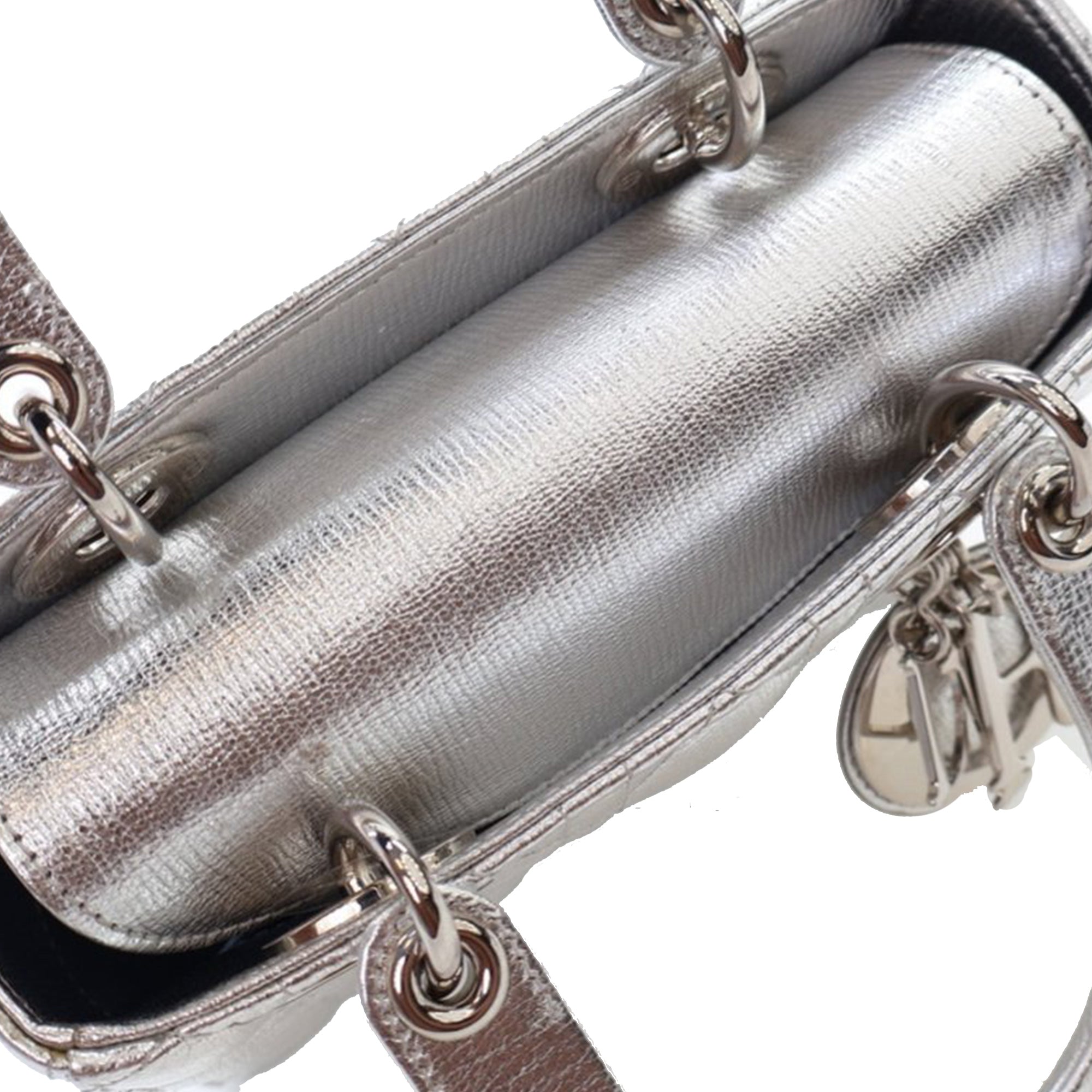 Dior Small Metallic Grained Calfskin Cannage My ABCDior Lady Dior - image 10