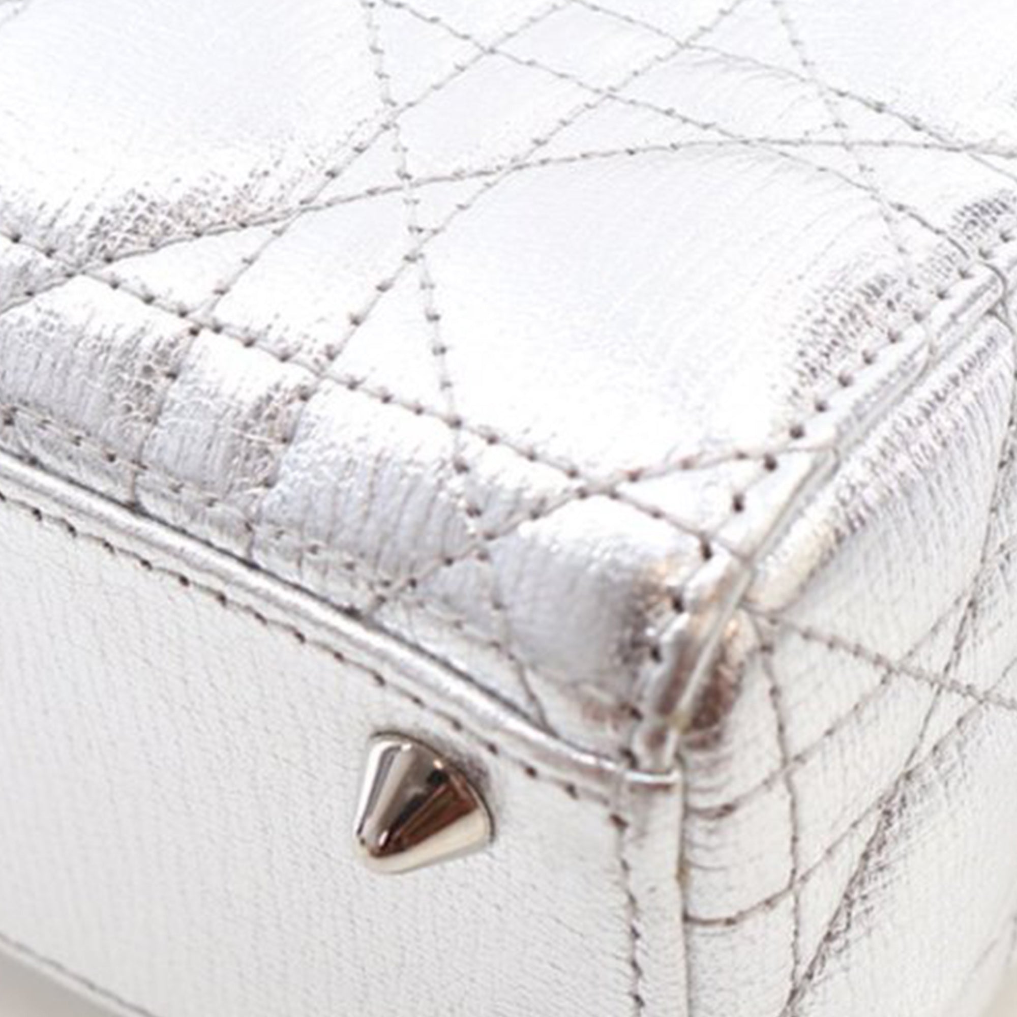 Dior Small Metallic Grained Calfskin Cannage My ABCDior Lady Dior - image 11