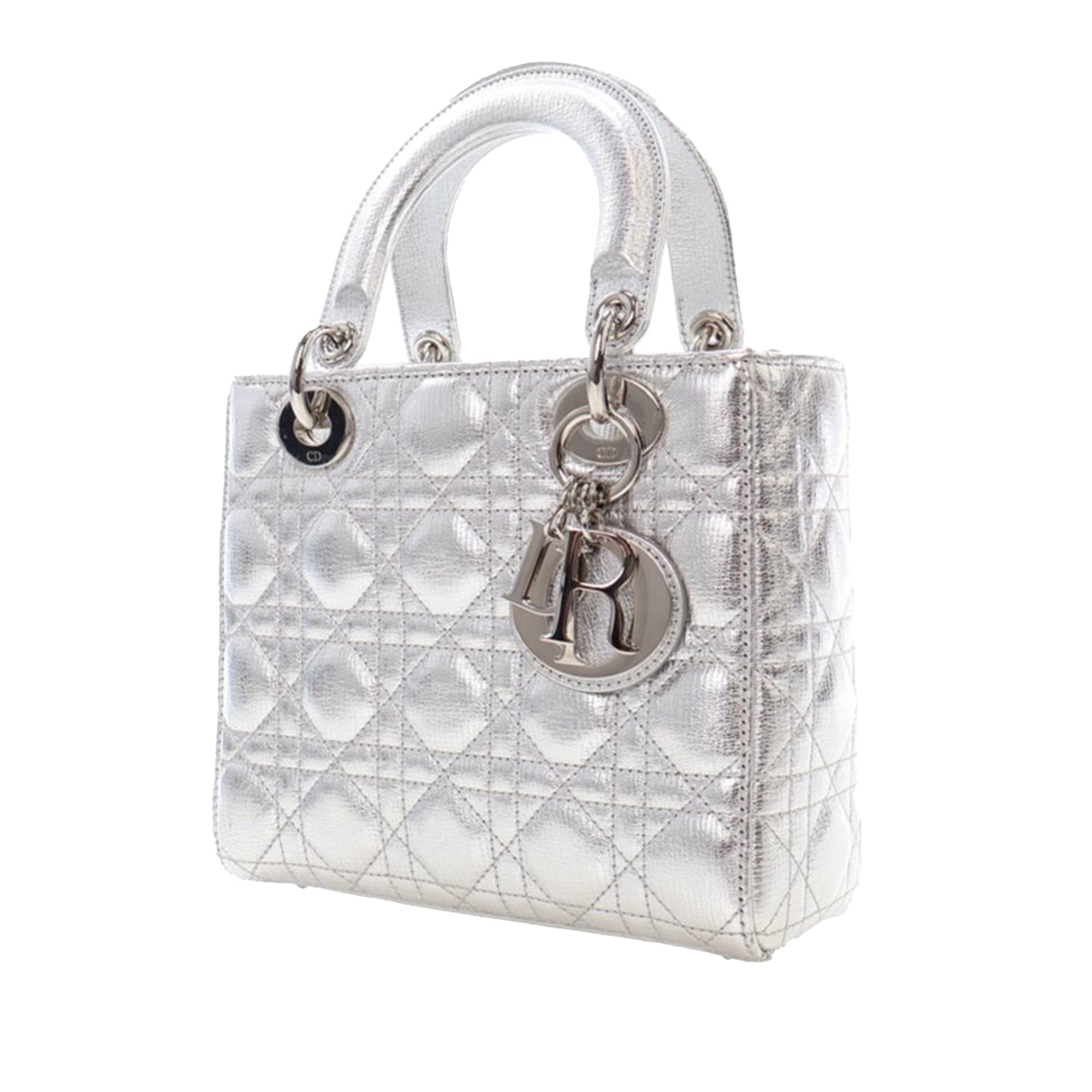 Dior Small Metallic Grained Calfskin Cannage My ABCDior Lady Dior - image 3