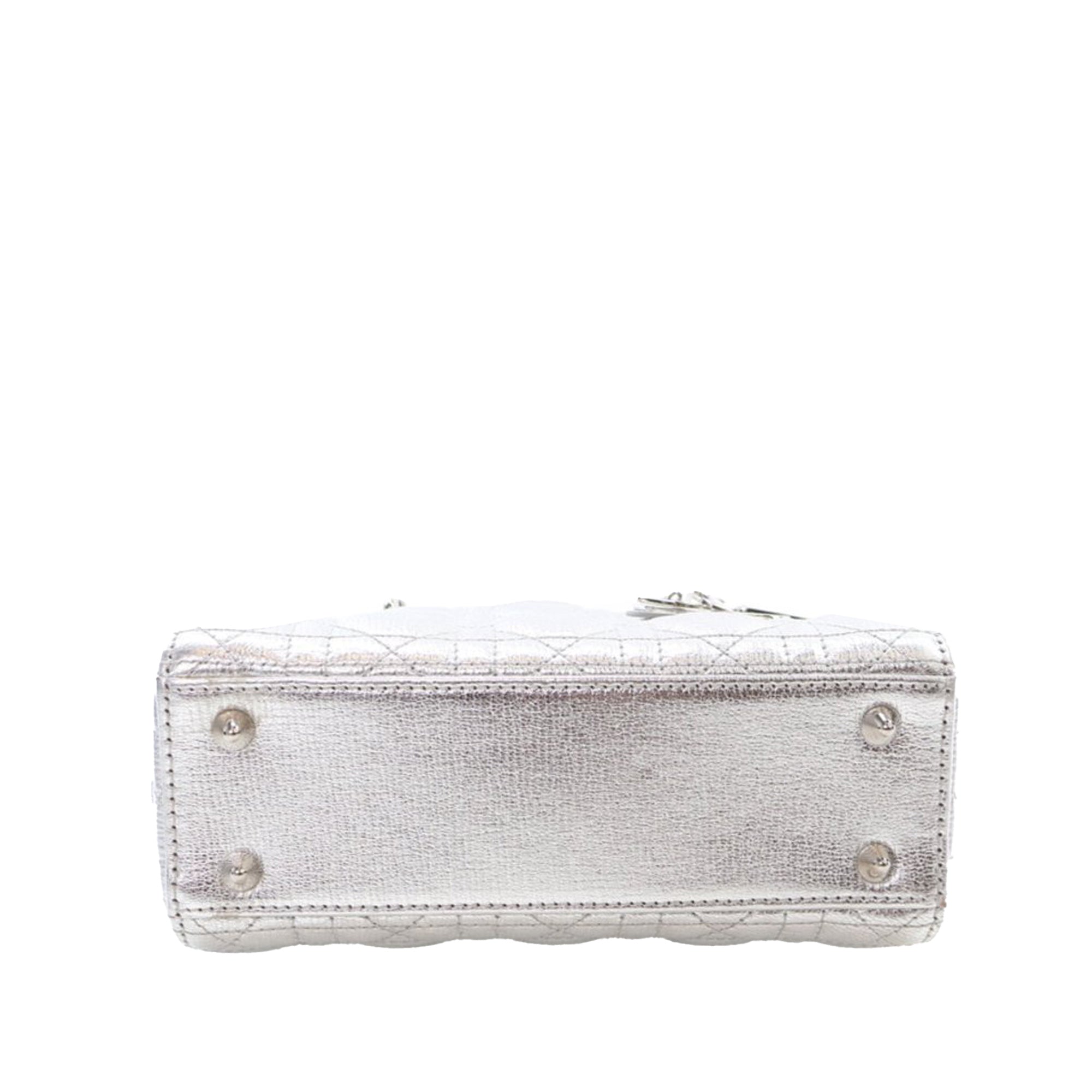 Dior Small Metallic Grained Calfskin Cannage My ABCDior Lady Dior - image 5