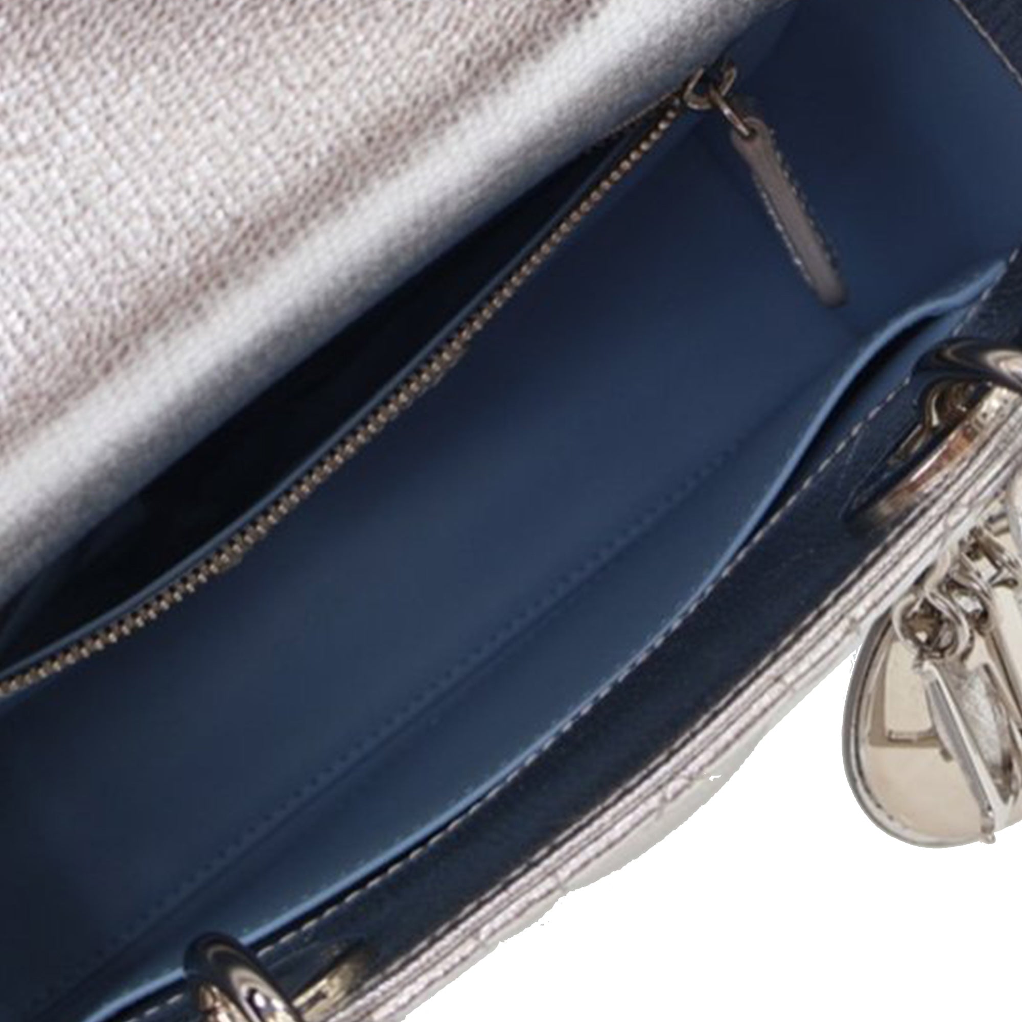Dior Small Metallic Grained Calfskin Cannage My ABCDior Lady Dior - image 6