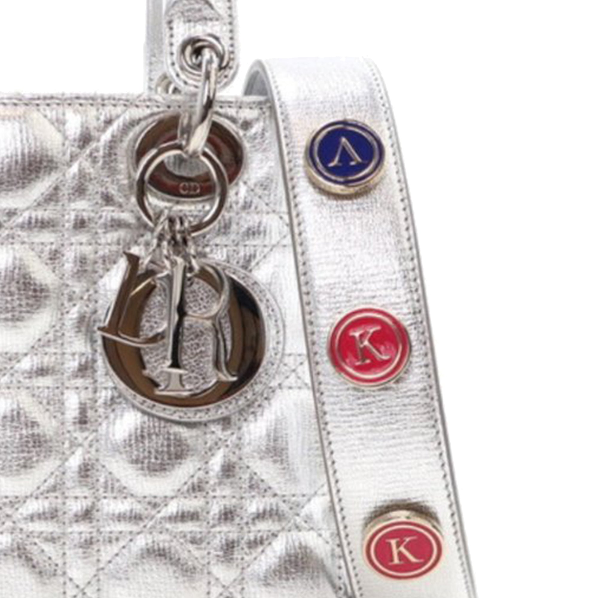 Dior Small Metallic Grained Calfskin Cannage My ABCDior Lady Dior - image 9