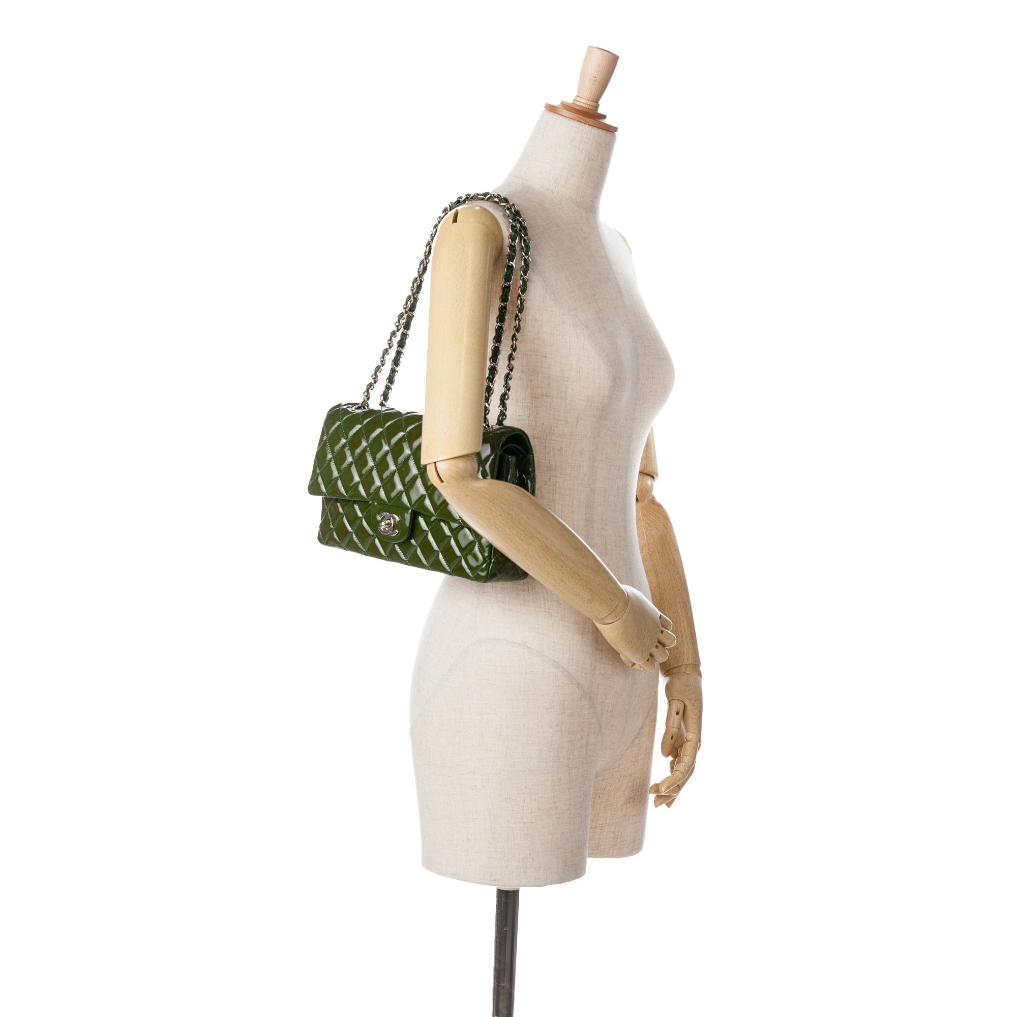 Chanel Medium Classic Patent Double Flap - image 10