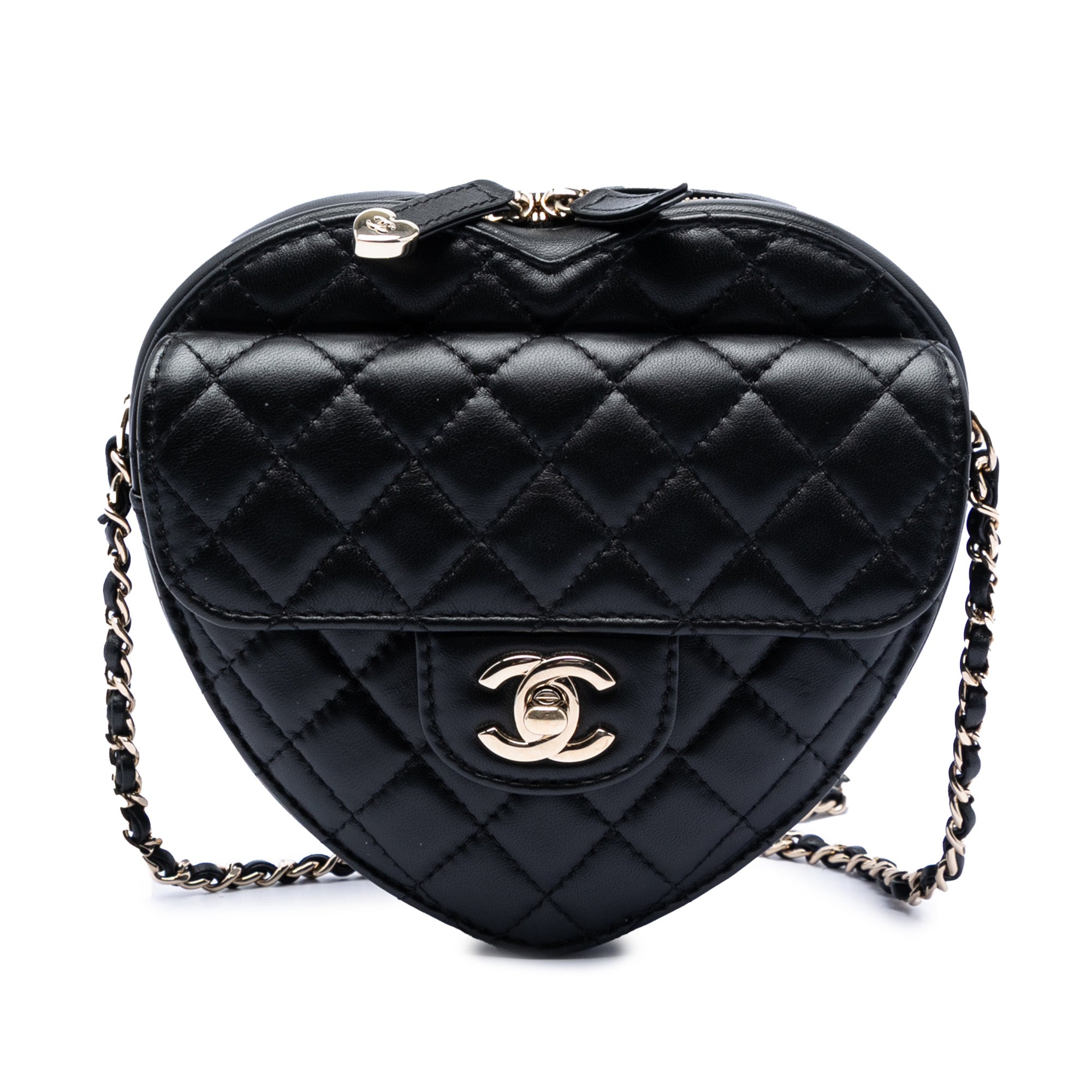 Chanel Lambskin CC in Love Heart Crossbody - image 1