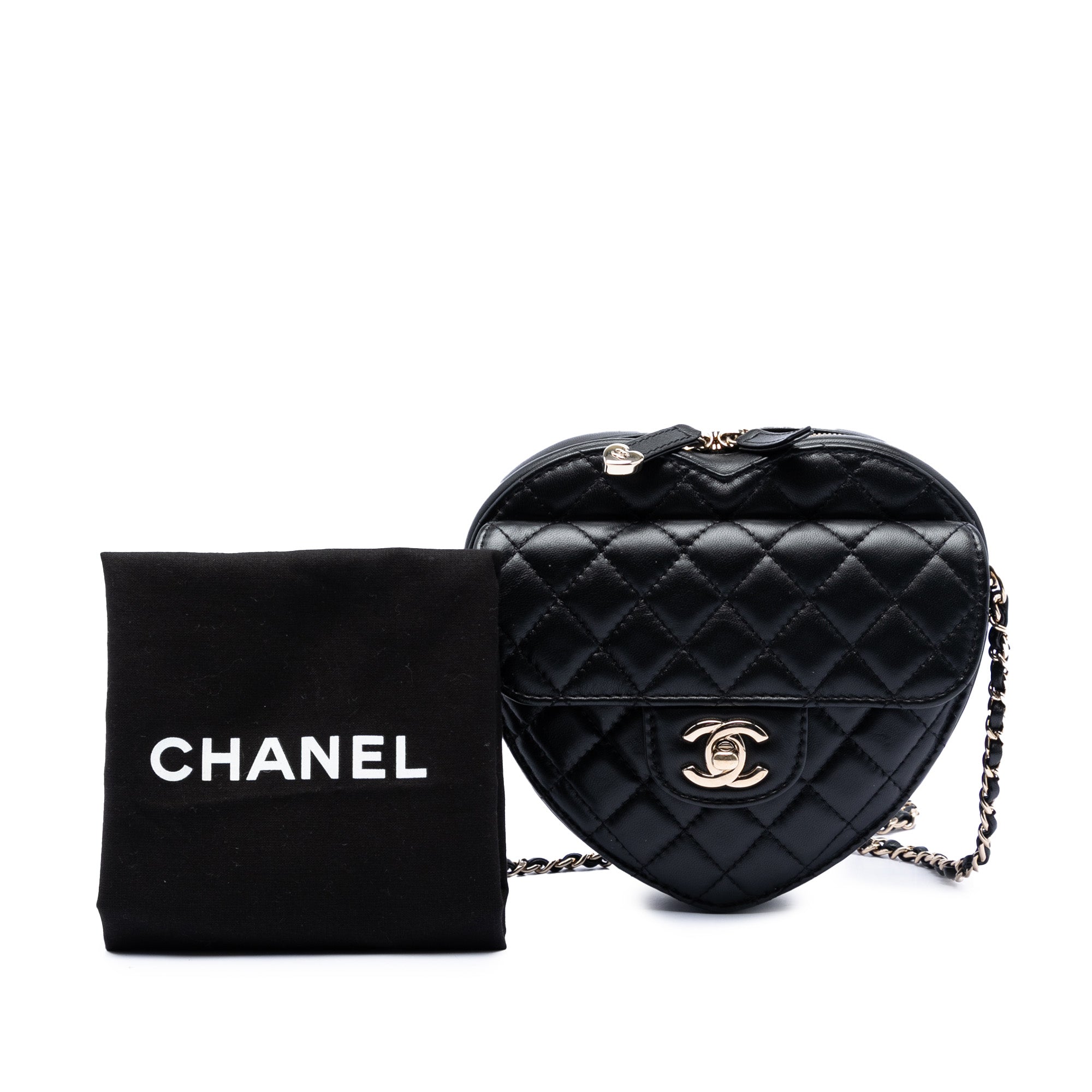 Chanel Lambskin CC in Love Heart Crossbody - image 6