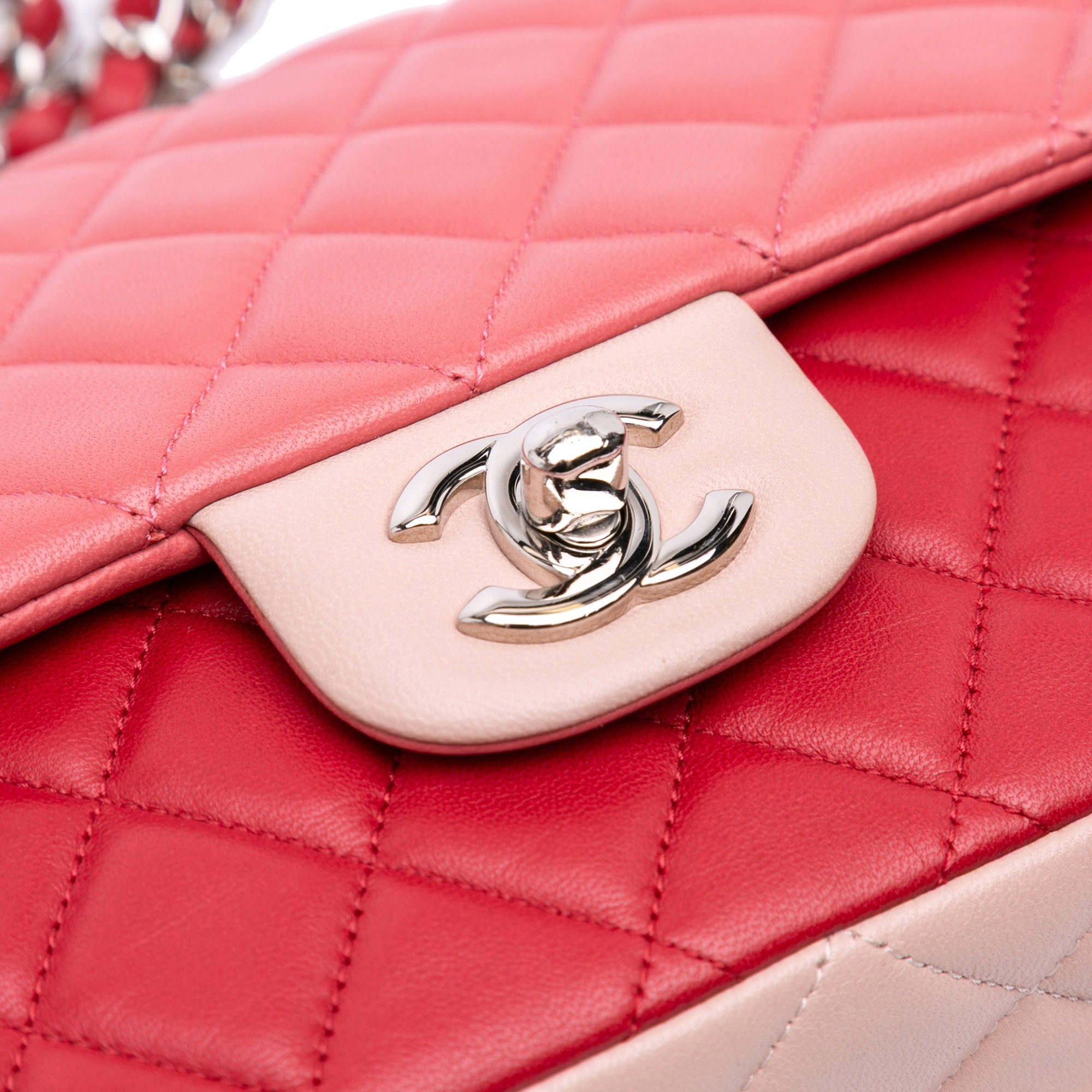 Chanel Medium Classic Tricolor Lambskin Valentines Heart Charms Single Flap - image 5