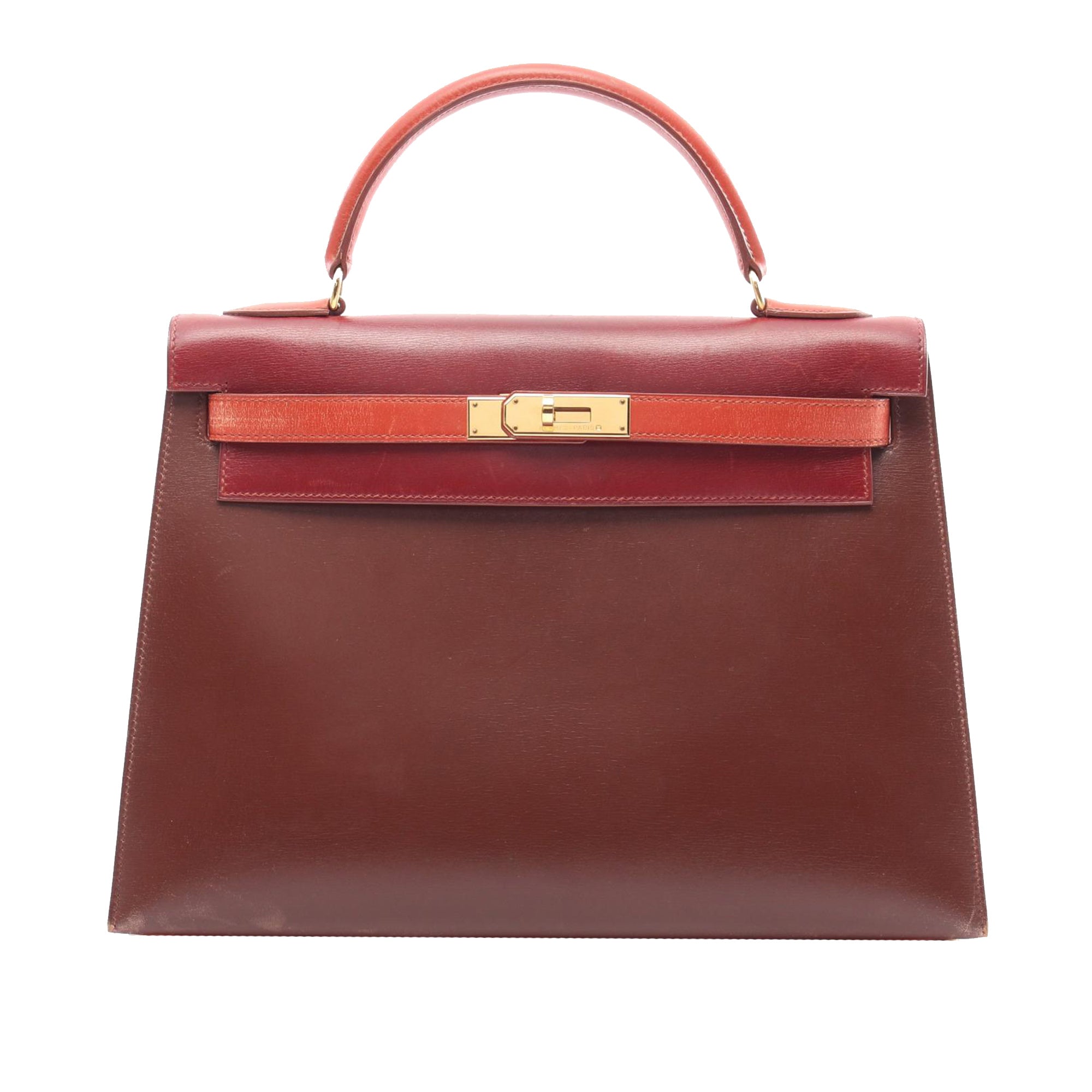 Hermès Tricolor Box Calf Kelly Sellier 32 - image 1