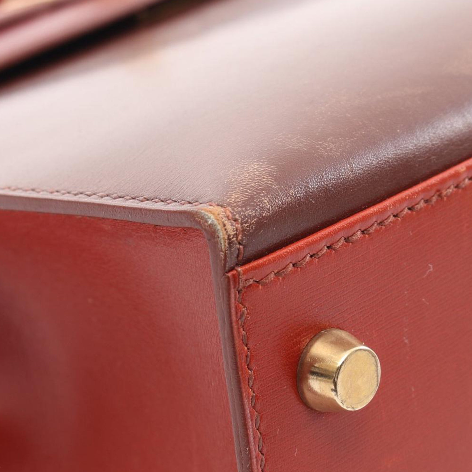 Hermès Tricolor Box Calf Kelly Sellier 32 - image 10