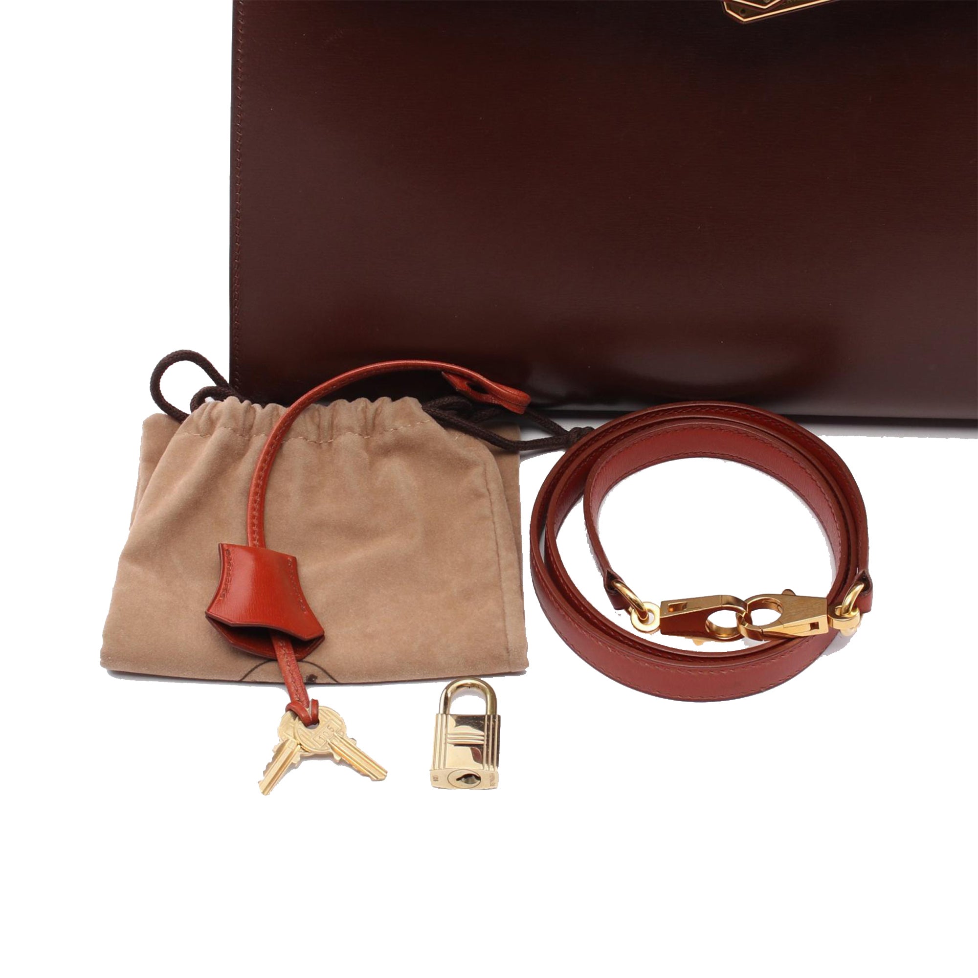Hermès Tricolor Box Calf Kelly Sellier 32 - image 15