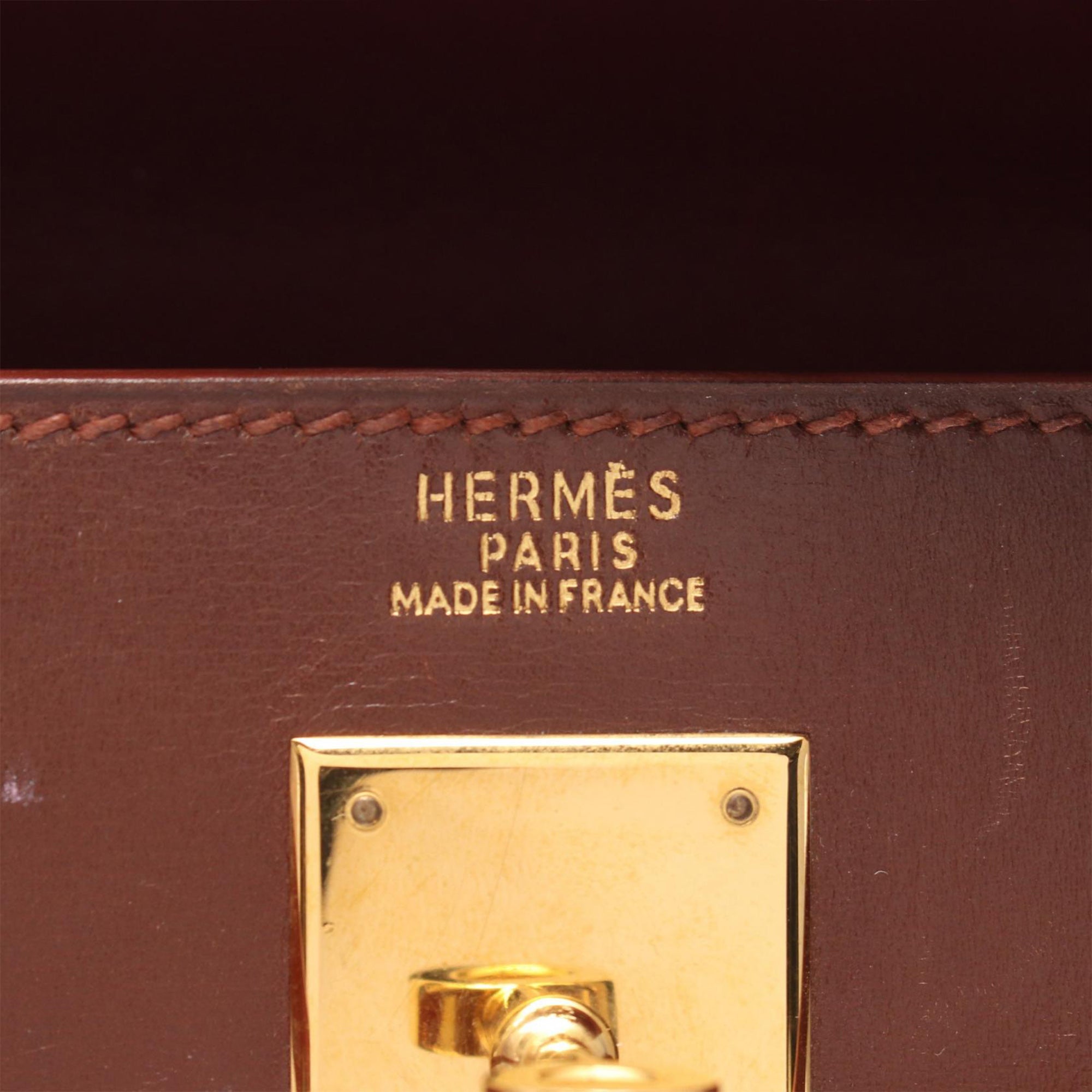 Hermès Tricolor Box Calf Kelly Sellier 32 - image 5