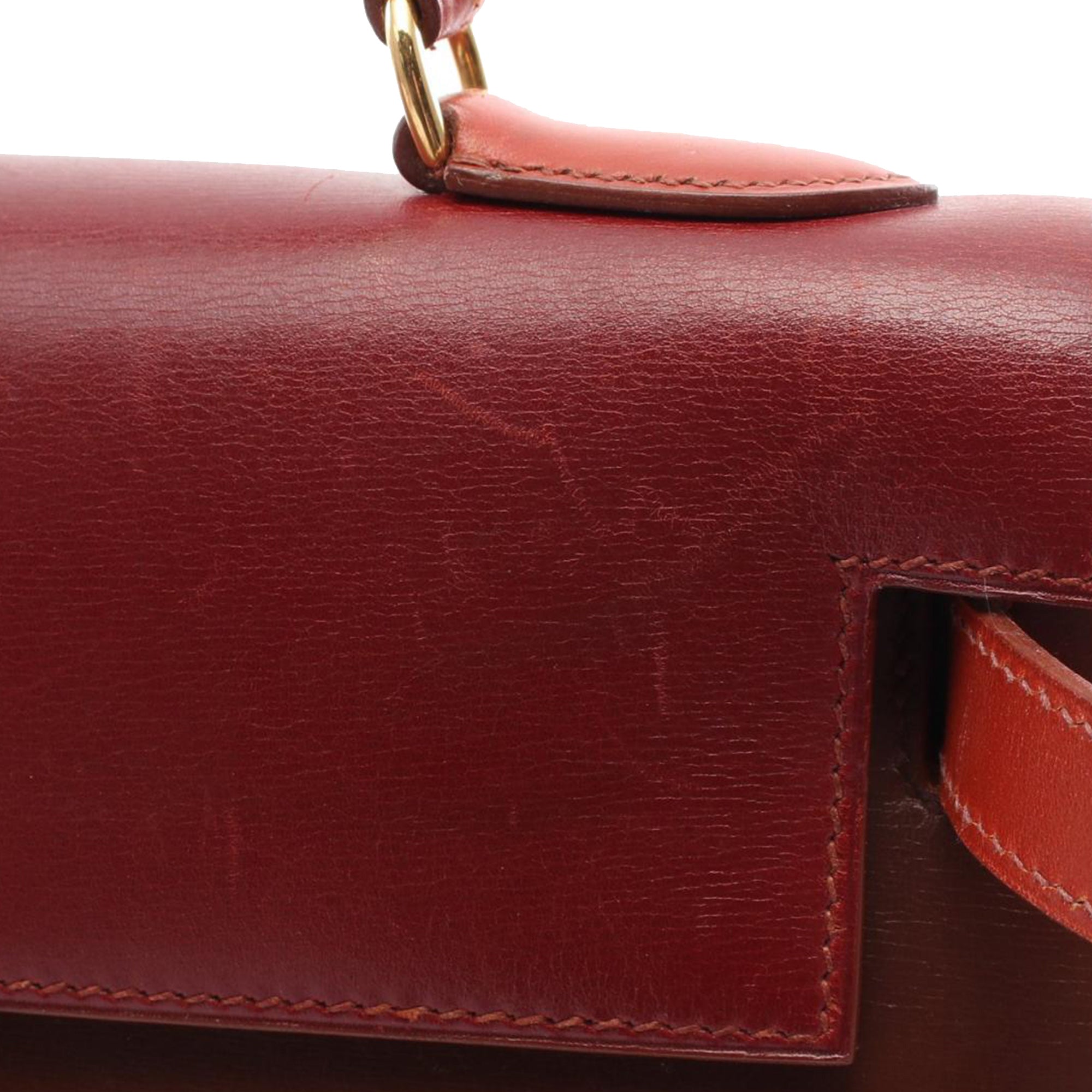 Hermès Tricolor Box Calf Kelly Sellier 32 - image 9