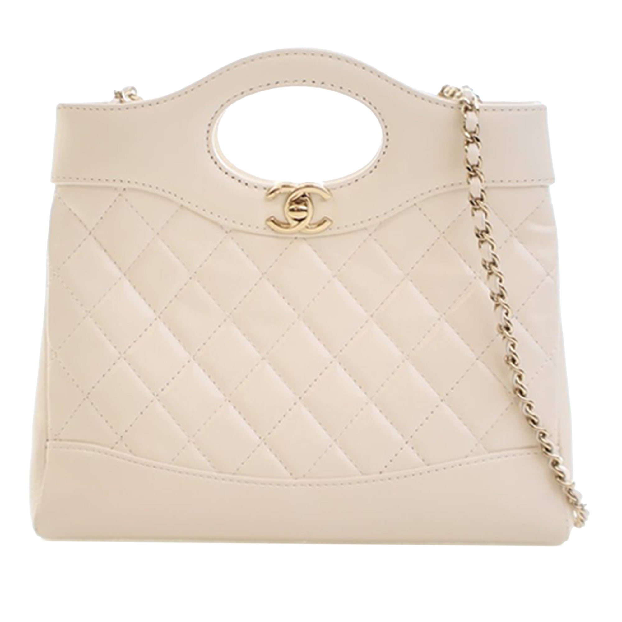 Chanel Mini Shiny Lambskin 31 Shopping Bag - image 1