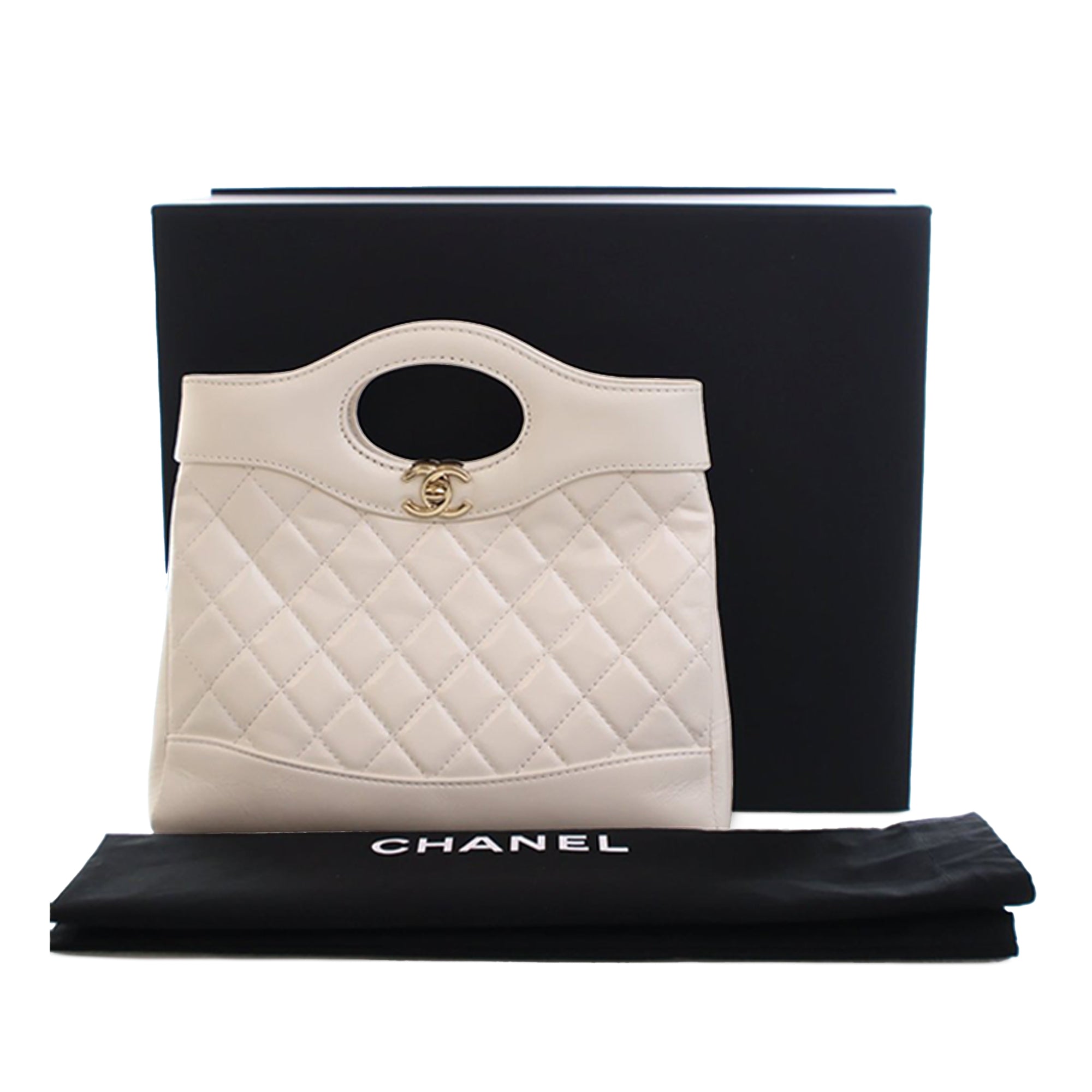 Chanel Mini Shiny Lambskin 31 Shopping Bag - image 14