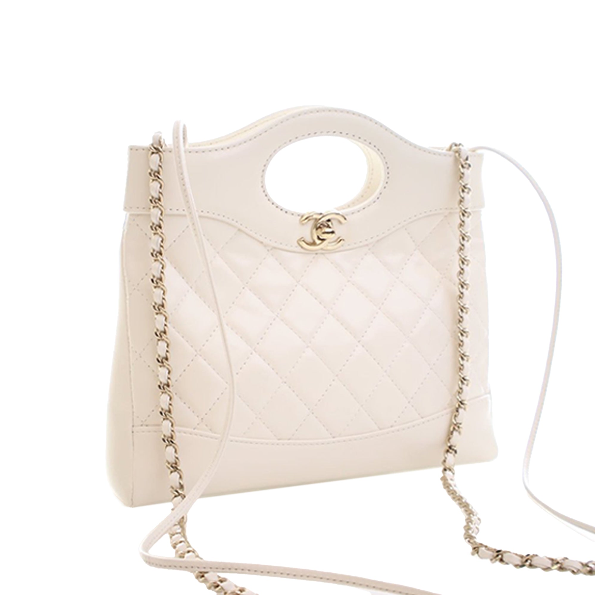 Chanel Mini Shiny Lambskin 31 Shopping Bag - image 2