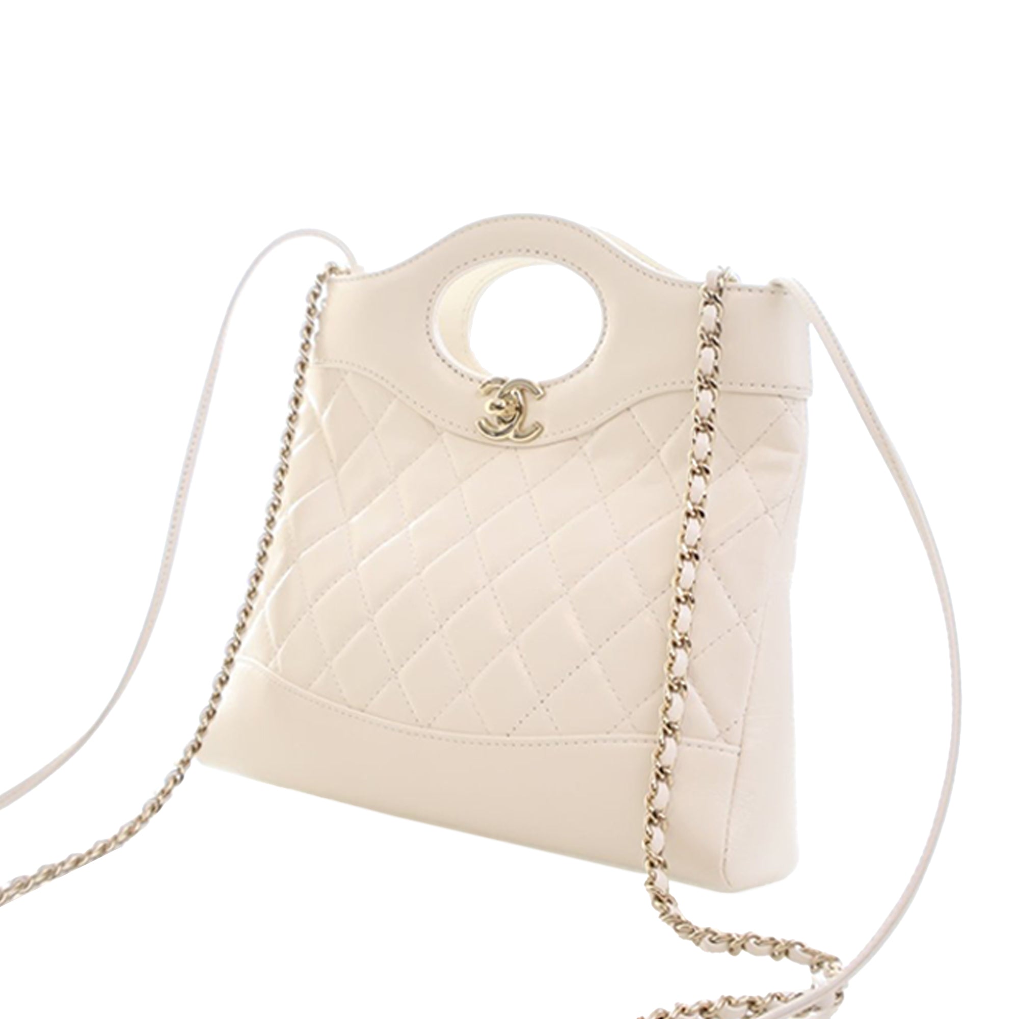 Chanel Mini Shiny Lambskin 31 Shopping Bag - image 3