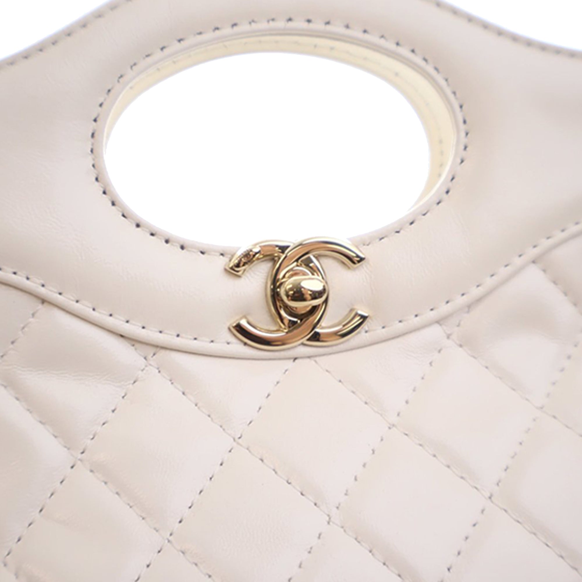 Chanel Mini Shiny Lambskin 31 Shopping Bag - image 9