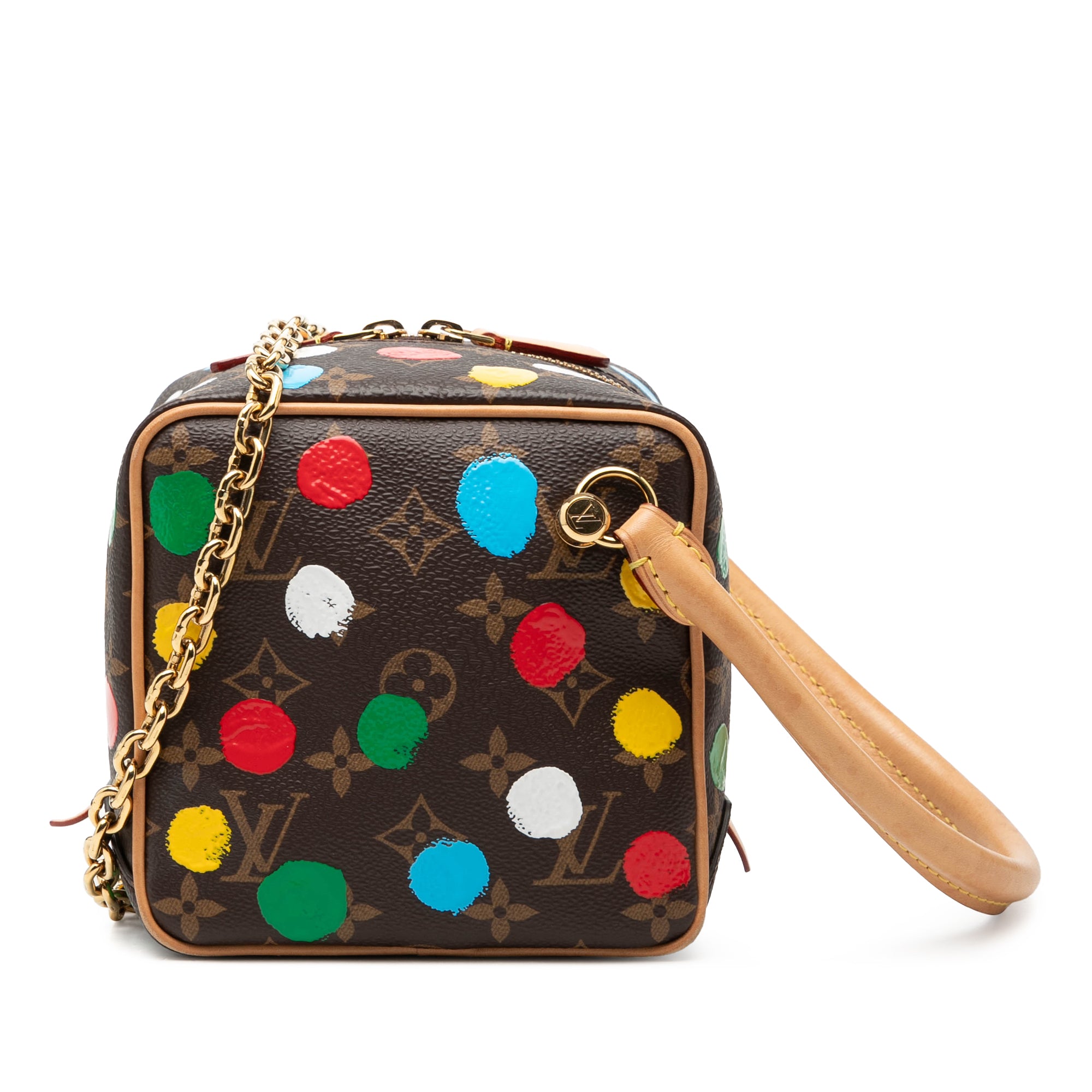 Louis Vuitton Yayoi Kusama Monogram Painted Dots Square Bag - image 1