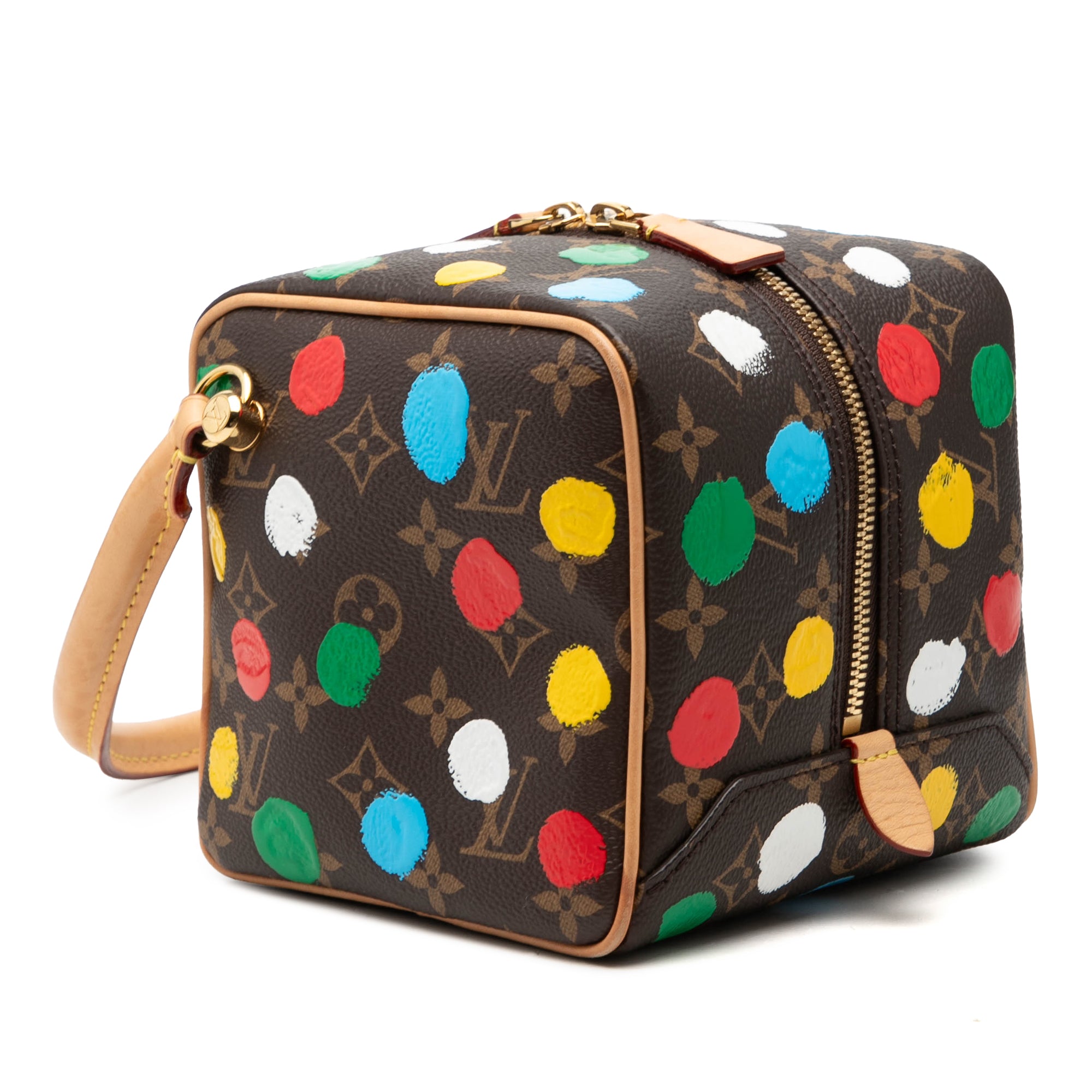 Louis Vuitton Yayoi Kusama Monogram Painted Dots Square Bag - image 2