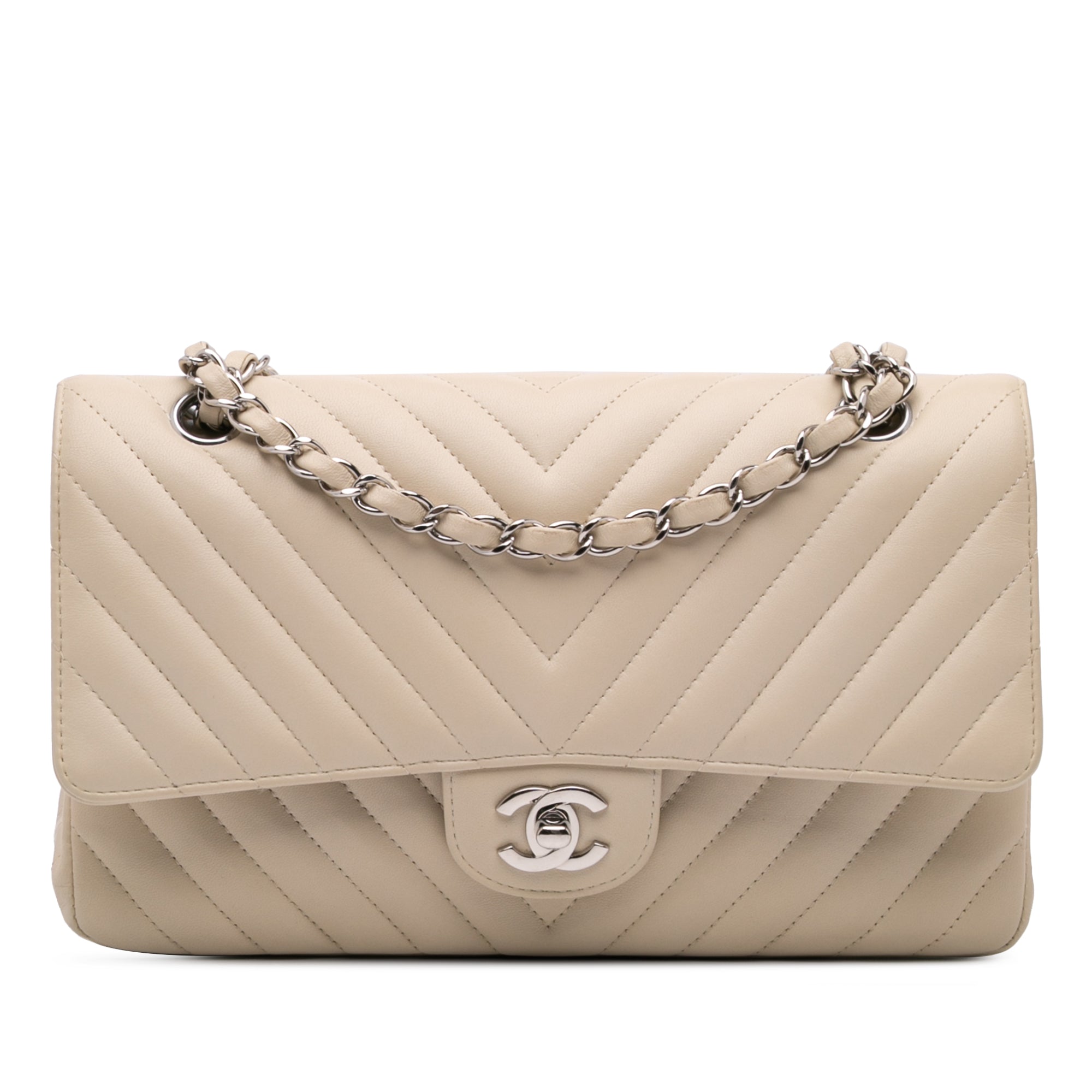 Chanel Medium Classic Chevron Lambskin Double Flap - image 1