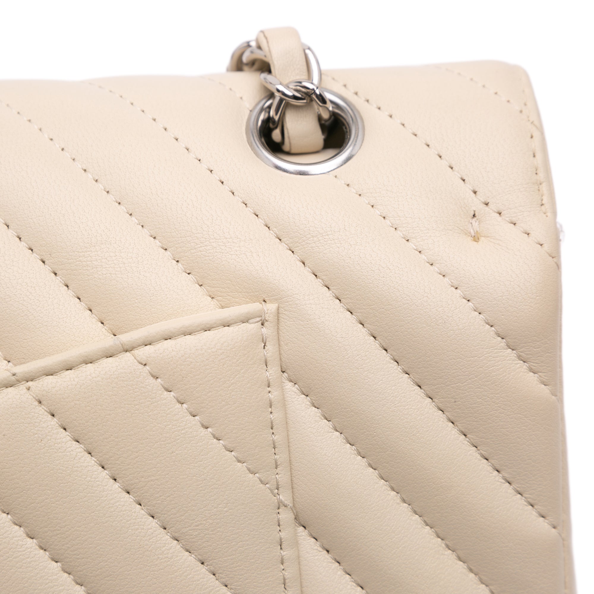 Chanel Medium Classic Chevron Lambskin Double Flap - image 9