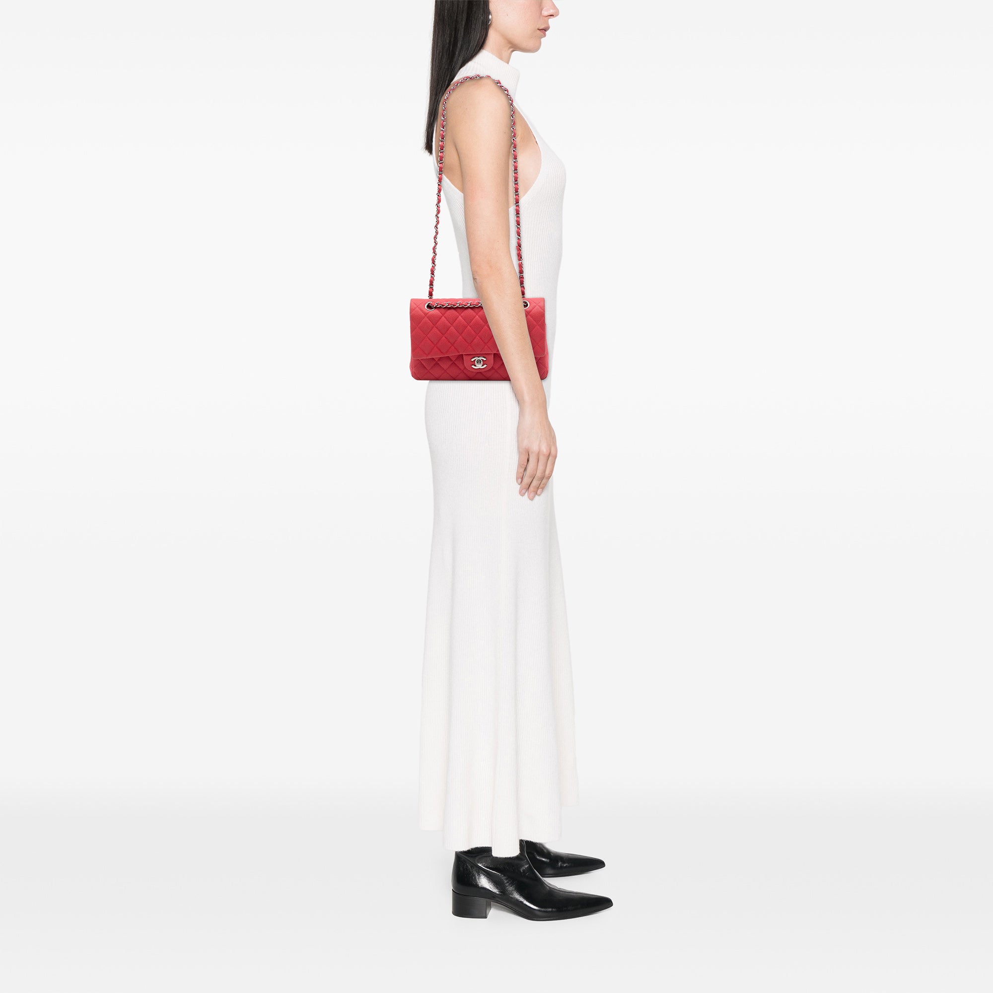 Chanel Medium Classic Caviar Double Flap - image 6