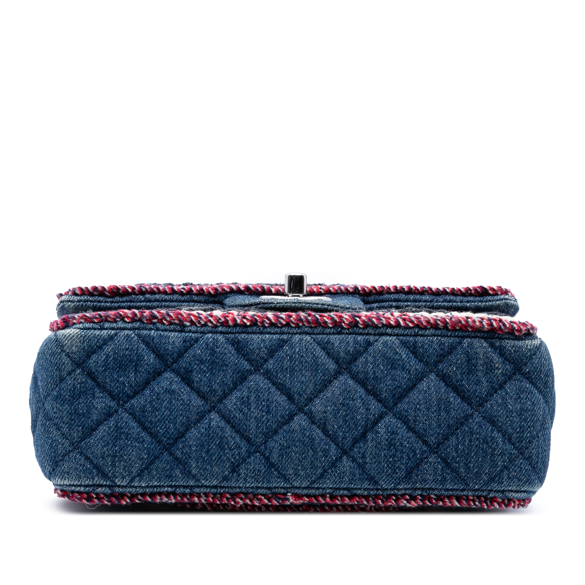 Chanel Mini Rectangular Classic Denim Braided Single Flap - image 3