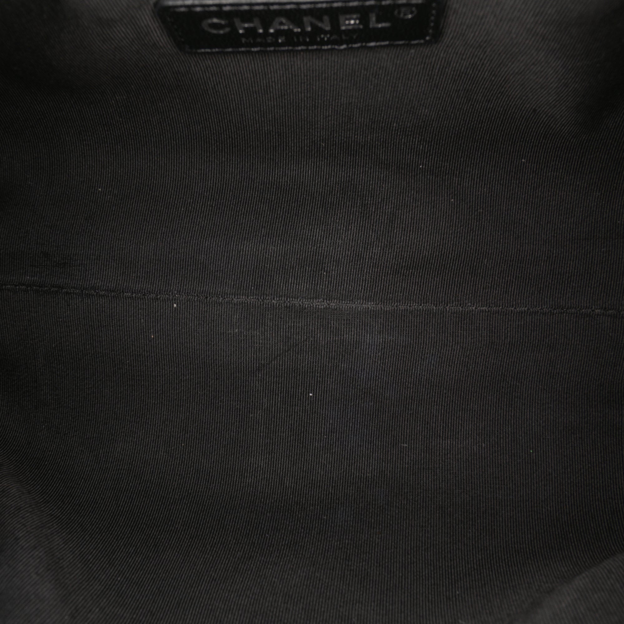 Chanel Calfskin Signature Chain Signe Bowling Bag - image 4