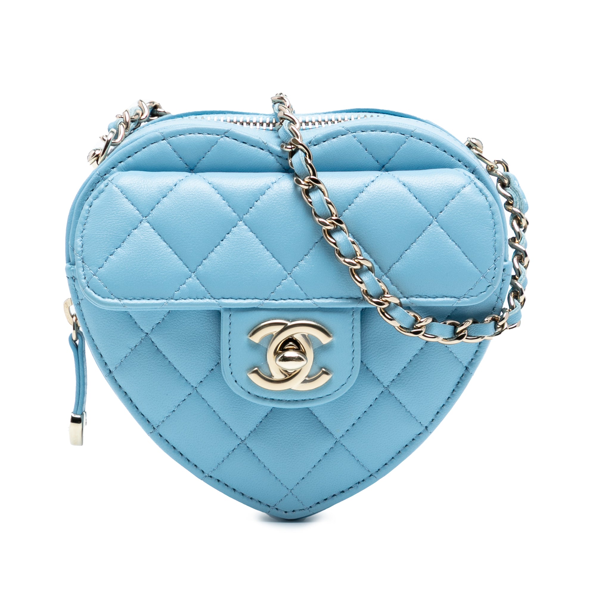 Chanel Mini Lambskin CC in Love Heart Crossbody - image 1