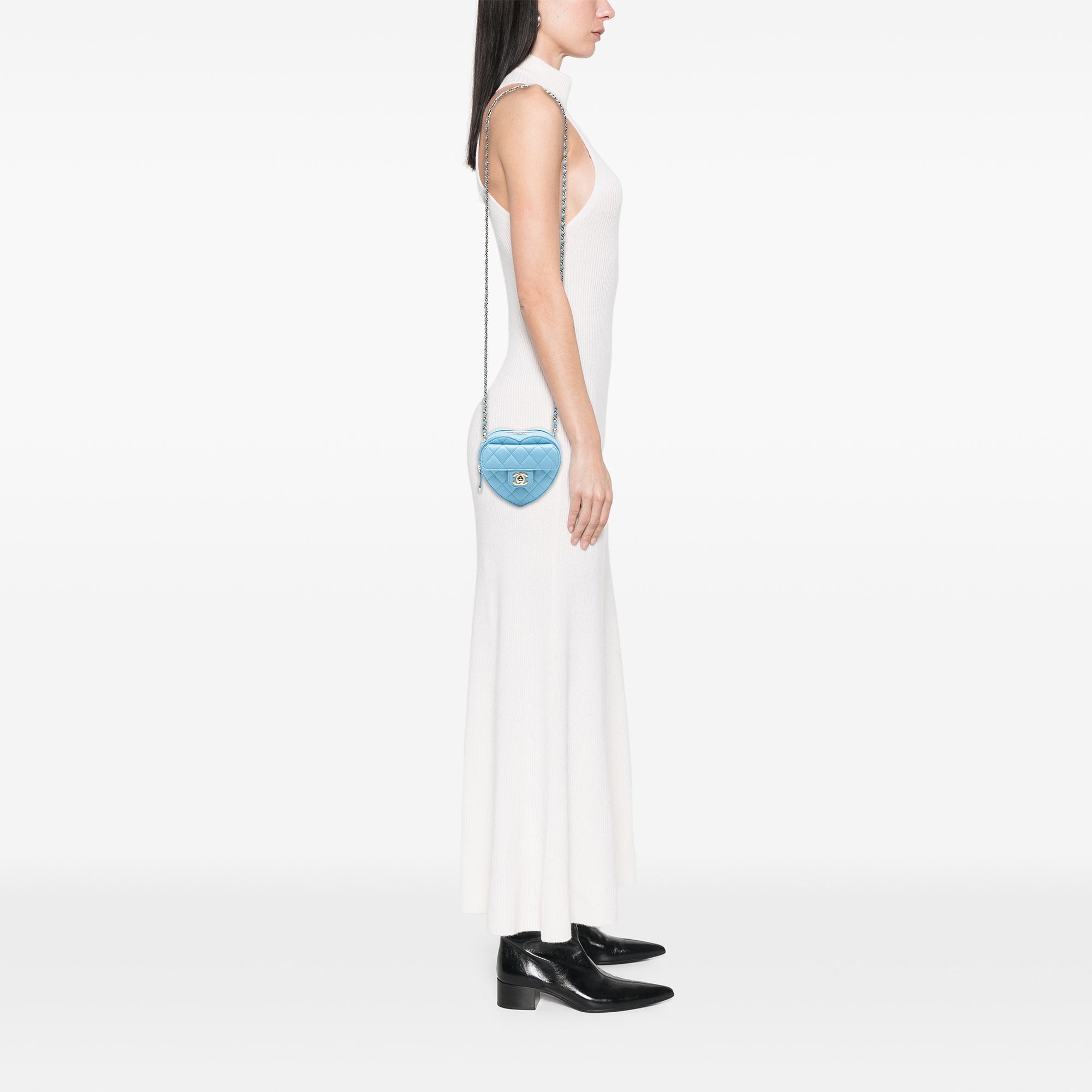 Chanel Mini Lambskin CC in Love Heart Crossbody - image 7