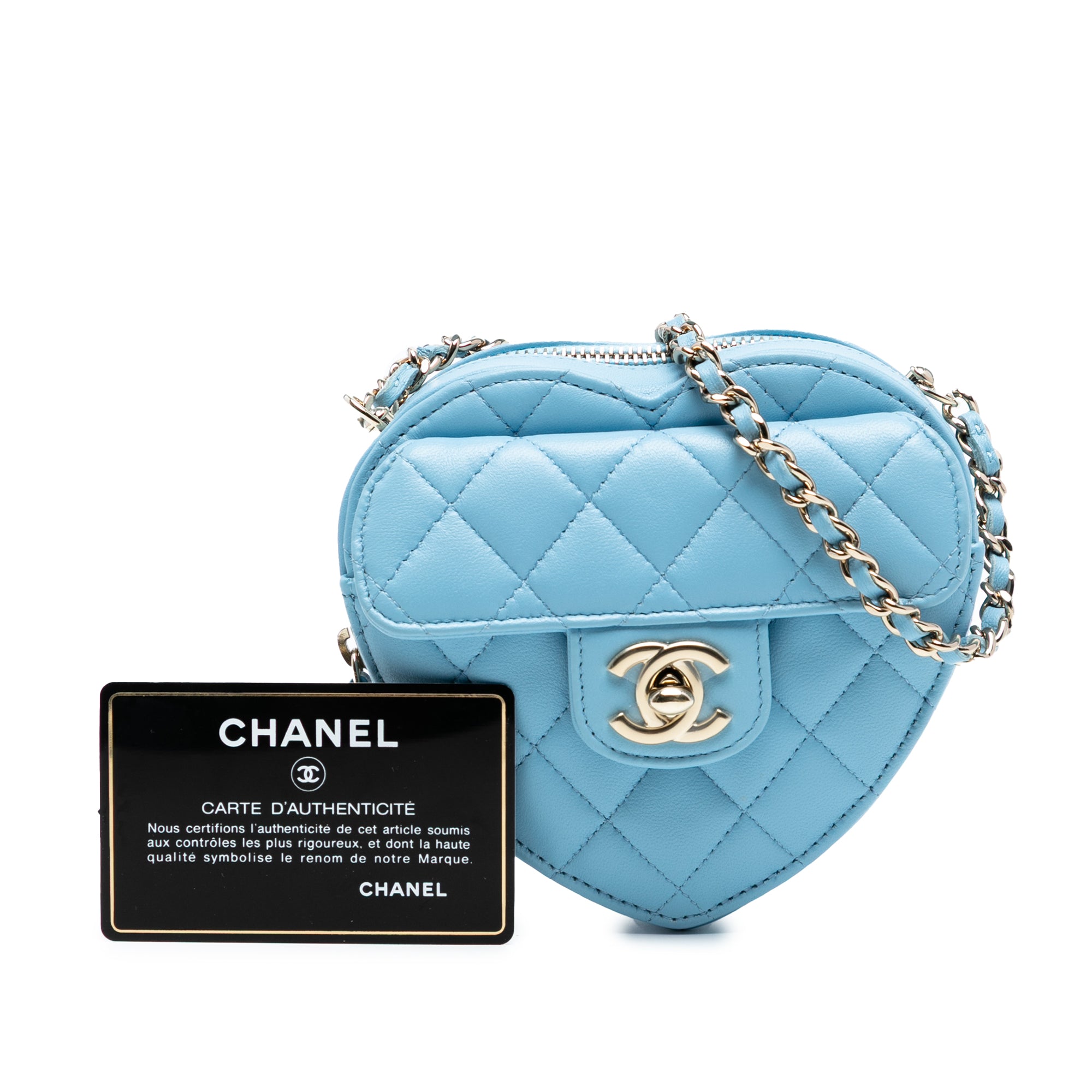 Chanel Mini Lambskin CC in Love Heart Crossbody - image 8