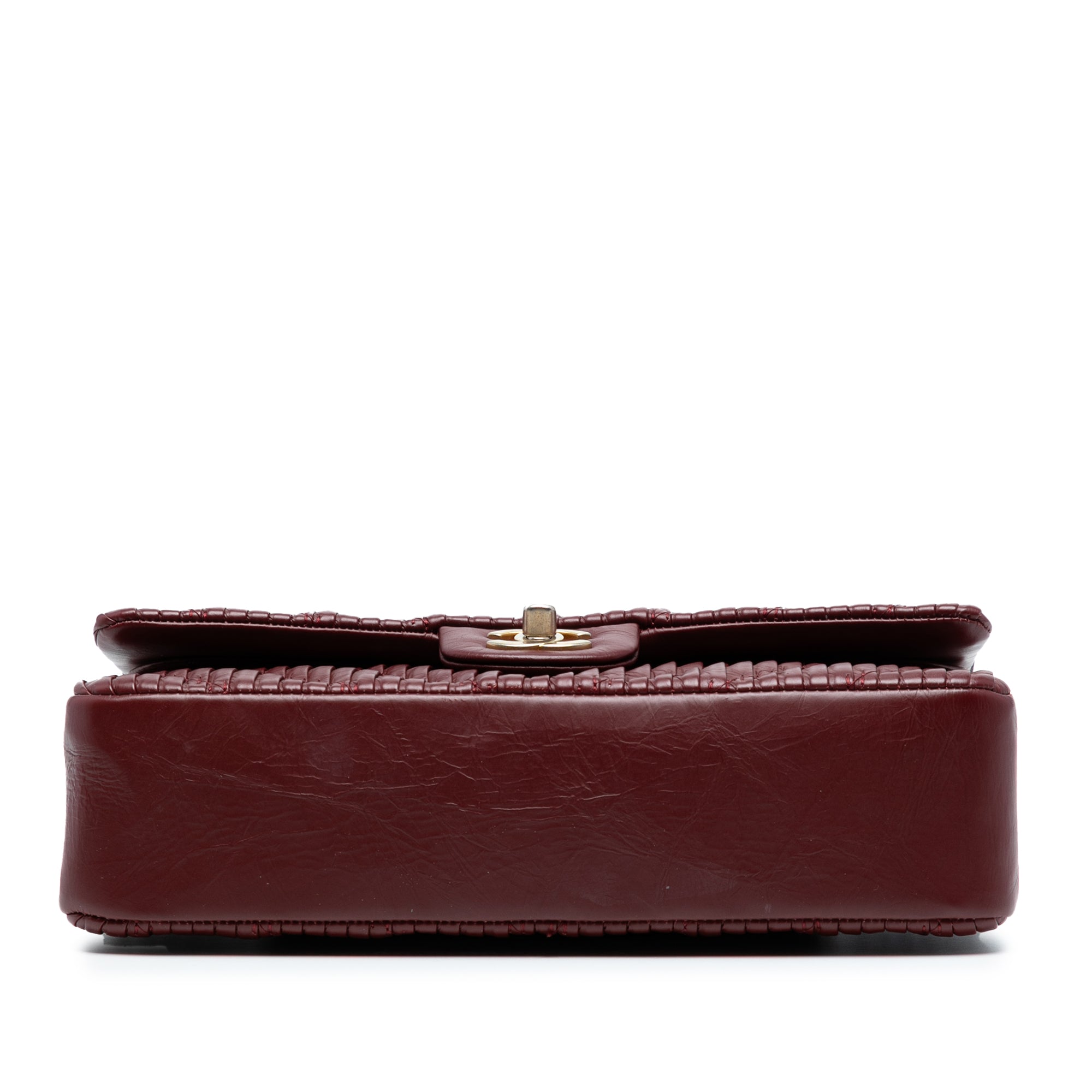 Chanel Medium Classic Chevron Calfskin Pleated Double Flap - image 3