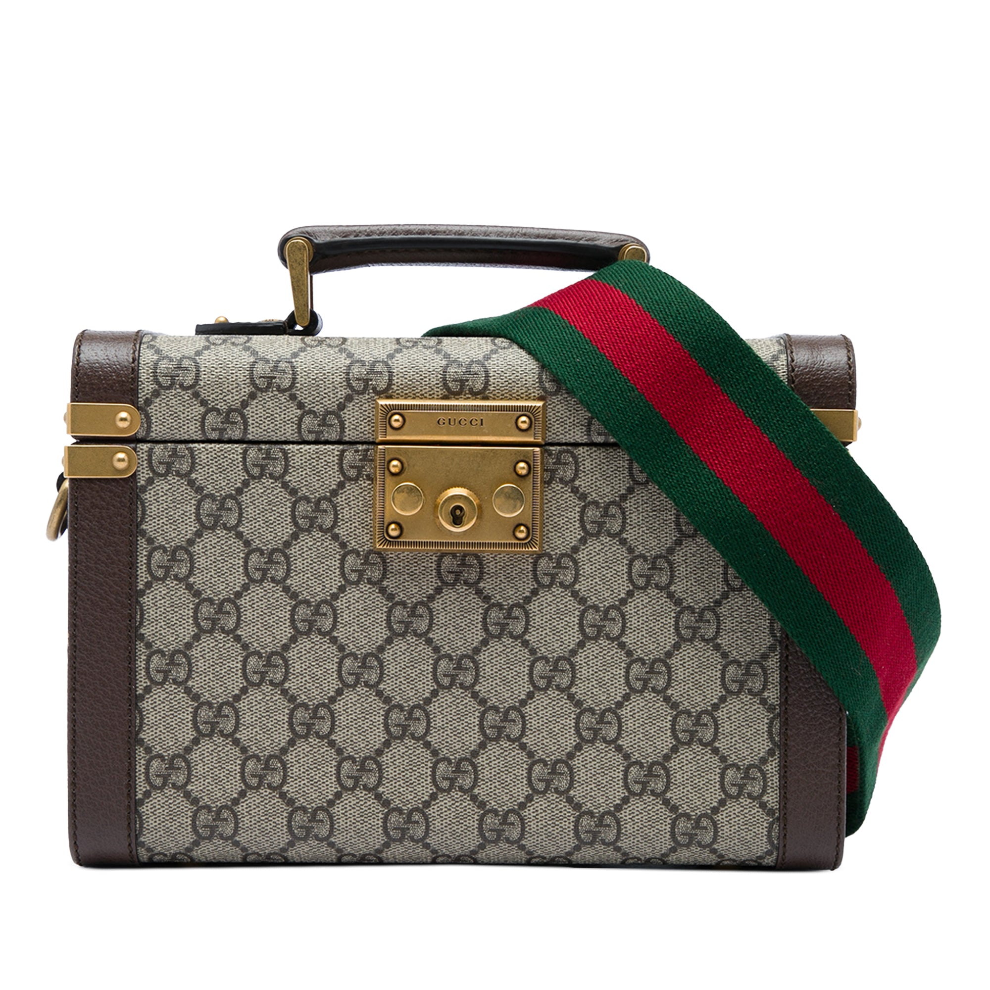 Gucci GG Supreme Web Savoy Top Handle Beauty Case - image 1