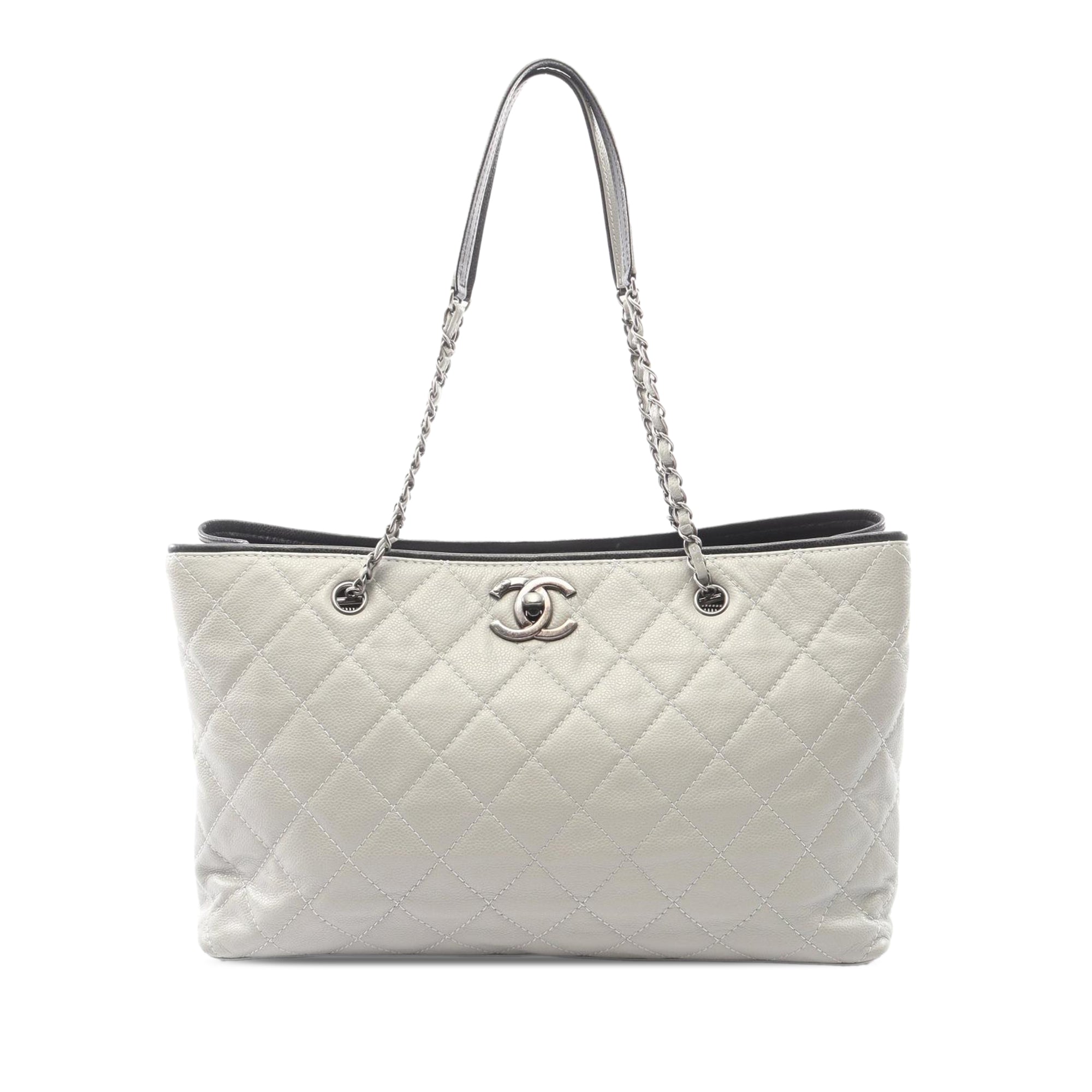 Chanel Quilted Caviar Shopping Tote - image 1