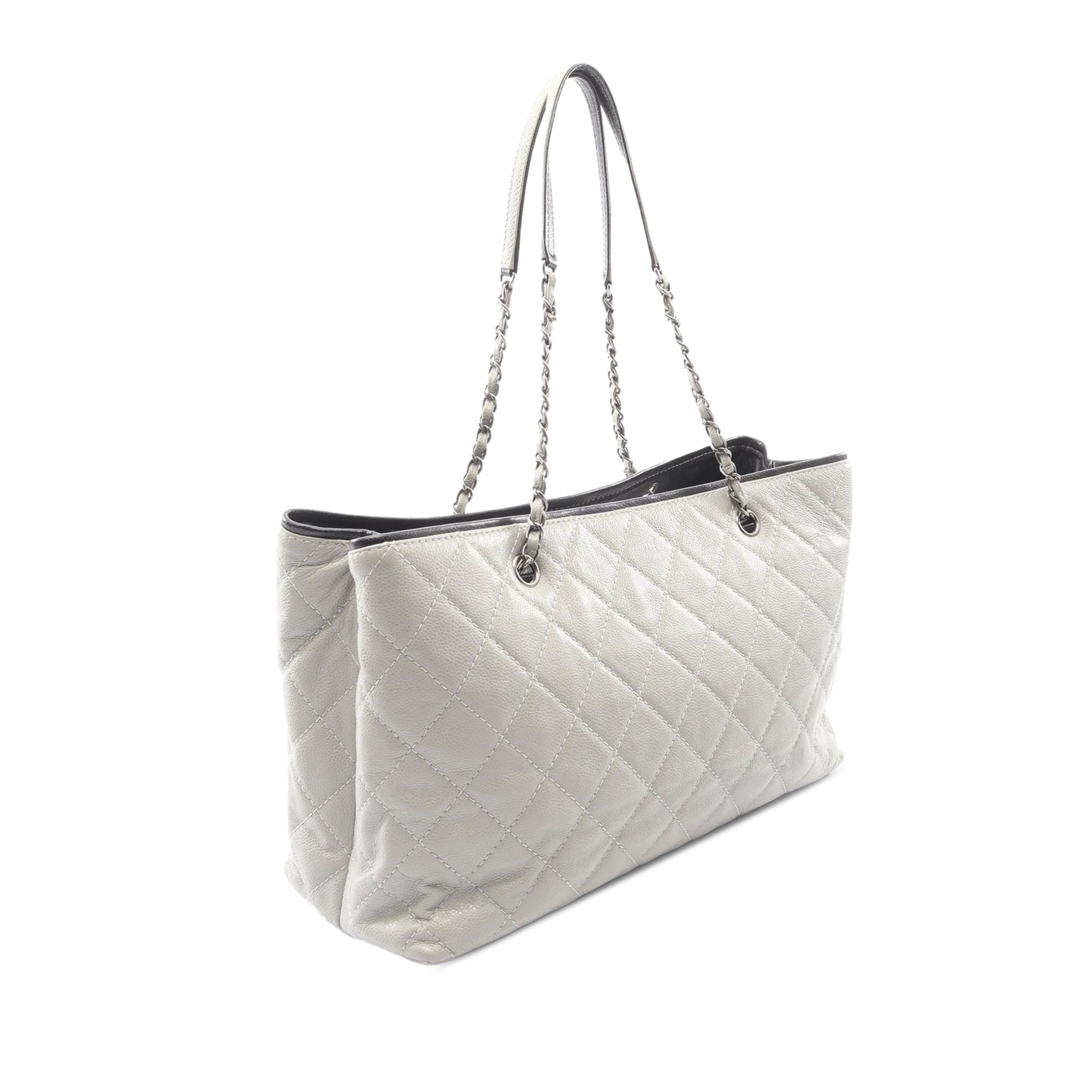 Chanel Quilted Caviar Shopping Tote - image 2