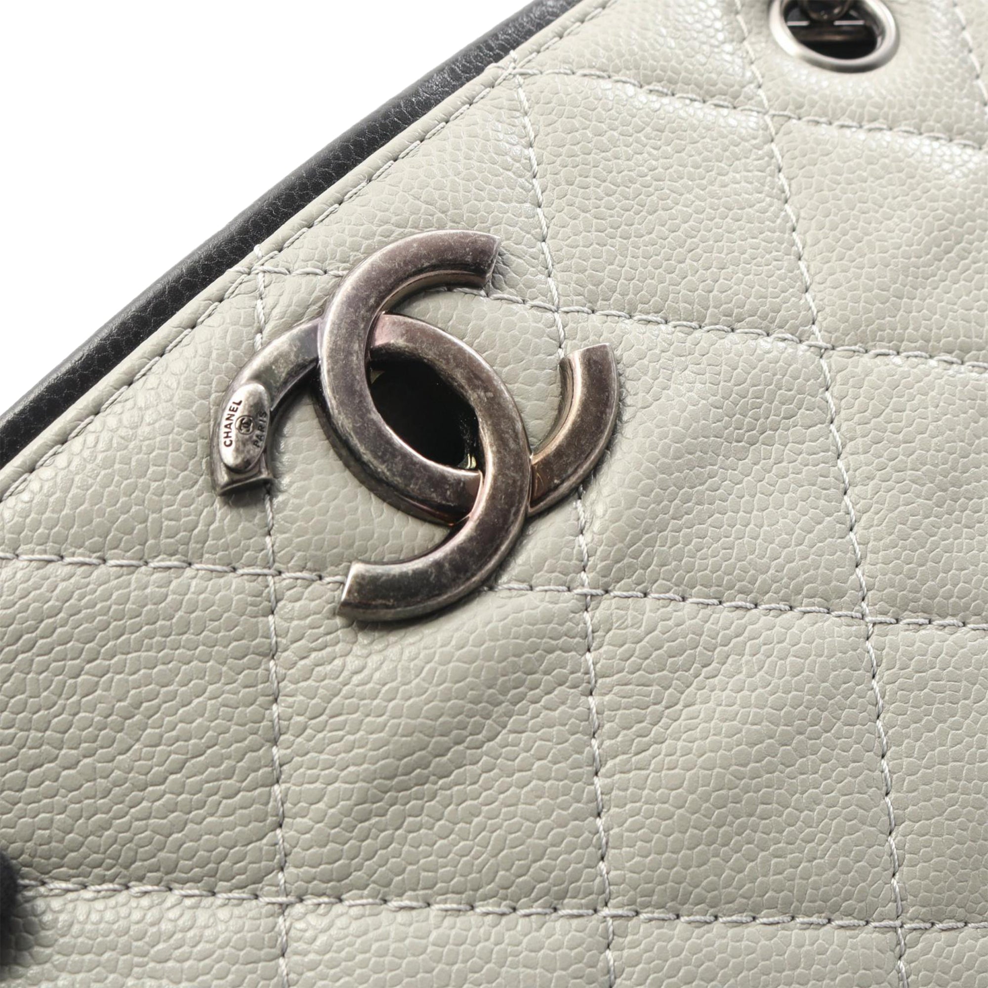 Chanel Quilted Caviar Shopping Tote - image 6