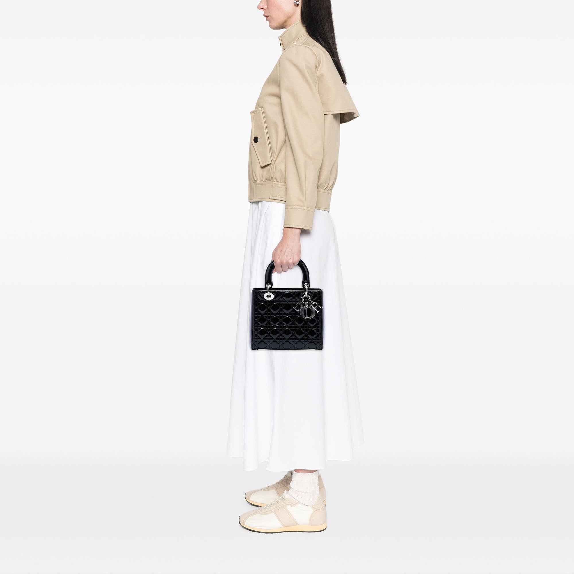 Dior Medium Patent Cannage Lady Dior - image 6