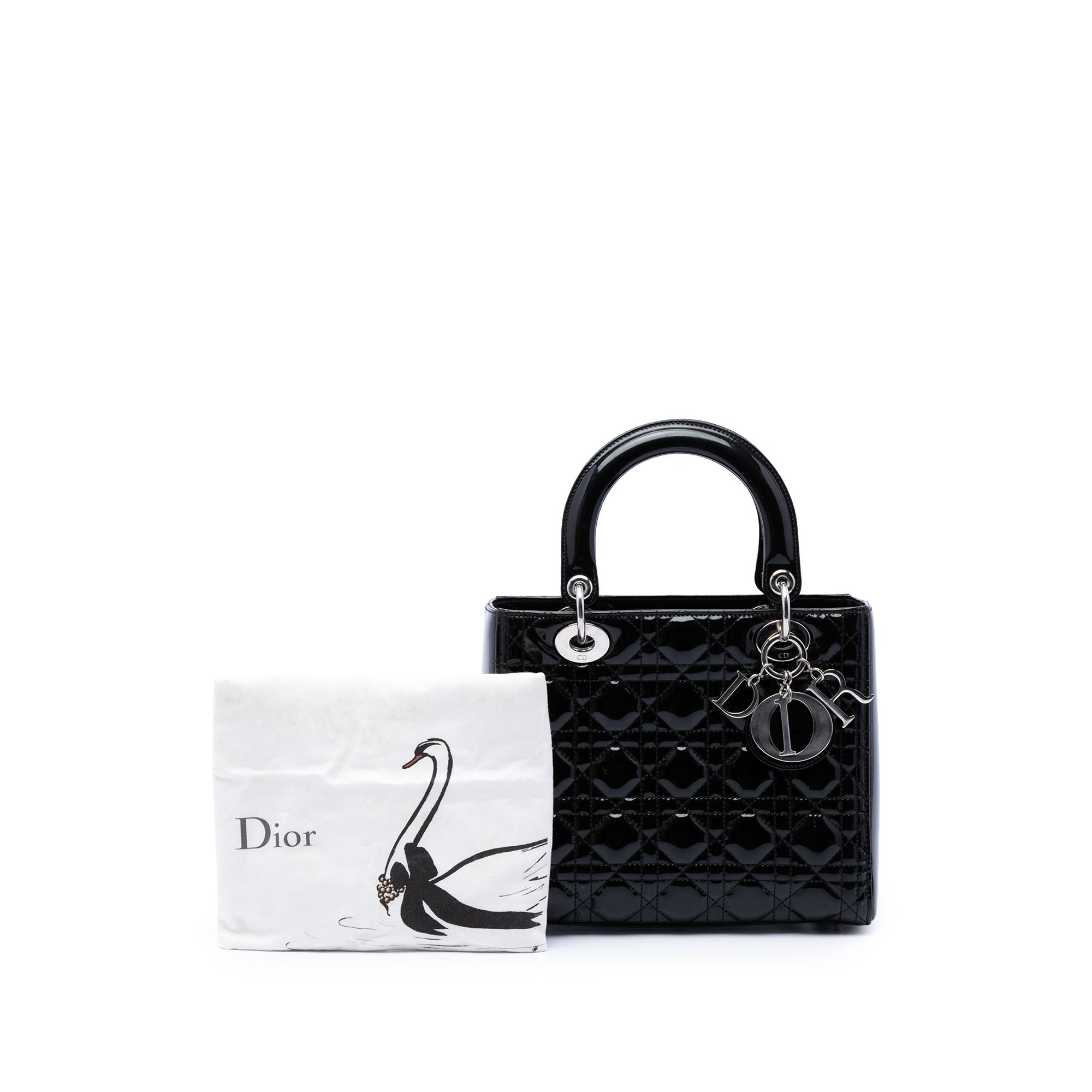 Dior Medium Patent Cannage Lady Dior - image 7