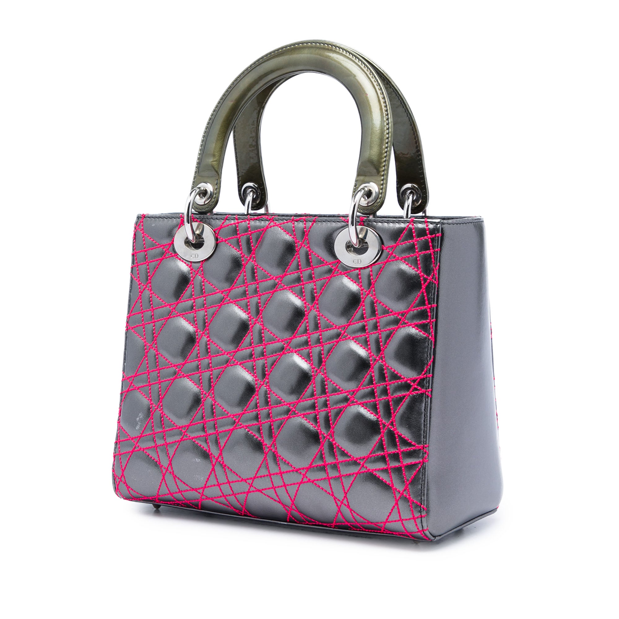 Dior Anselm Reyle Medium Metallic Lambskin Cannage Lady Dior - image 2