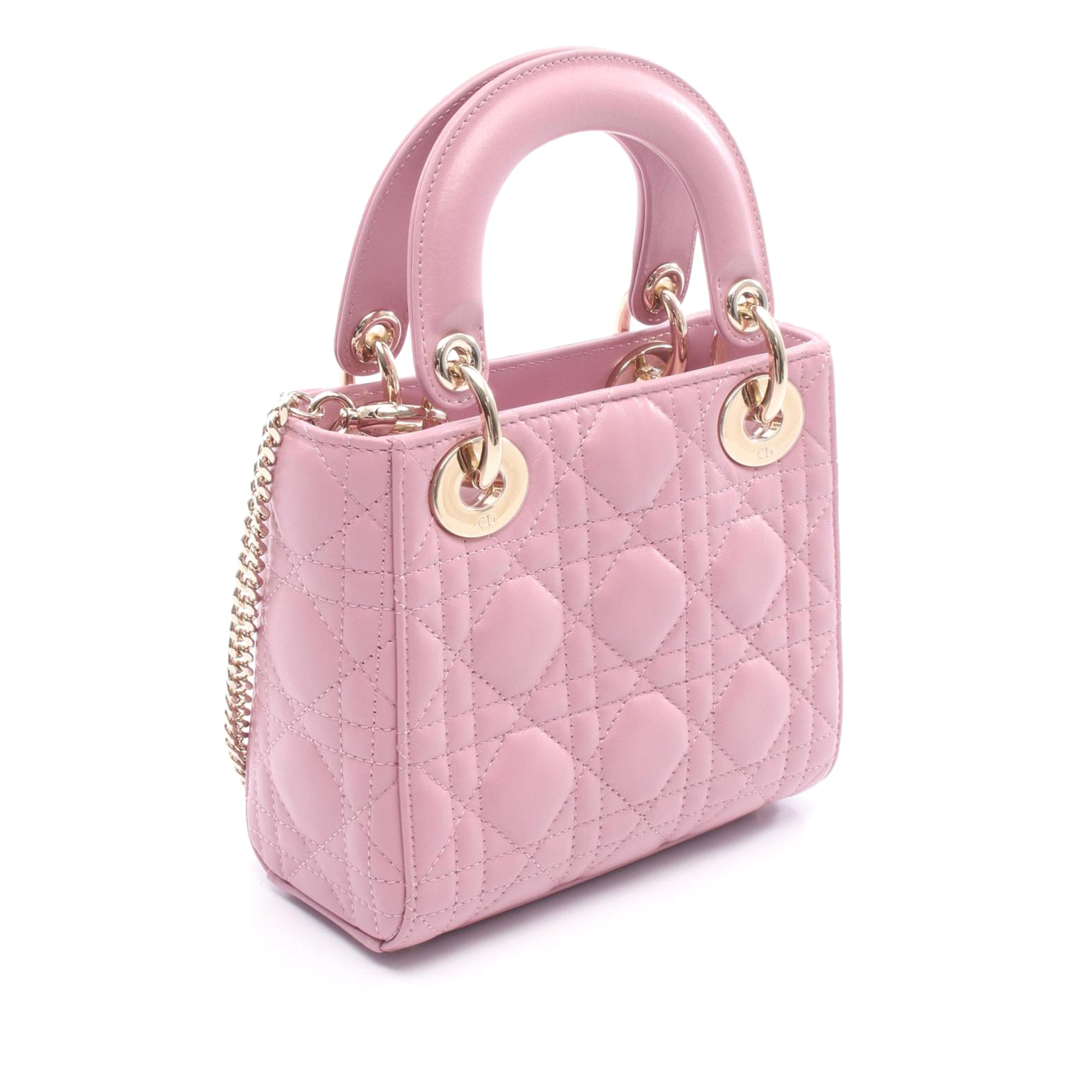 Dior Mini Lambskin Cannage Lady Dior - image 2